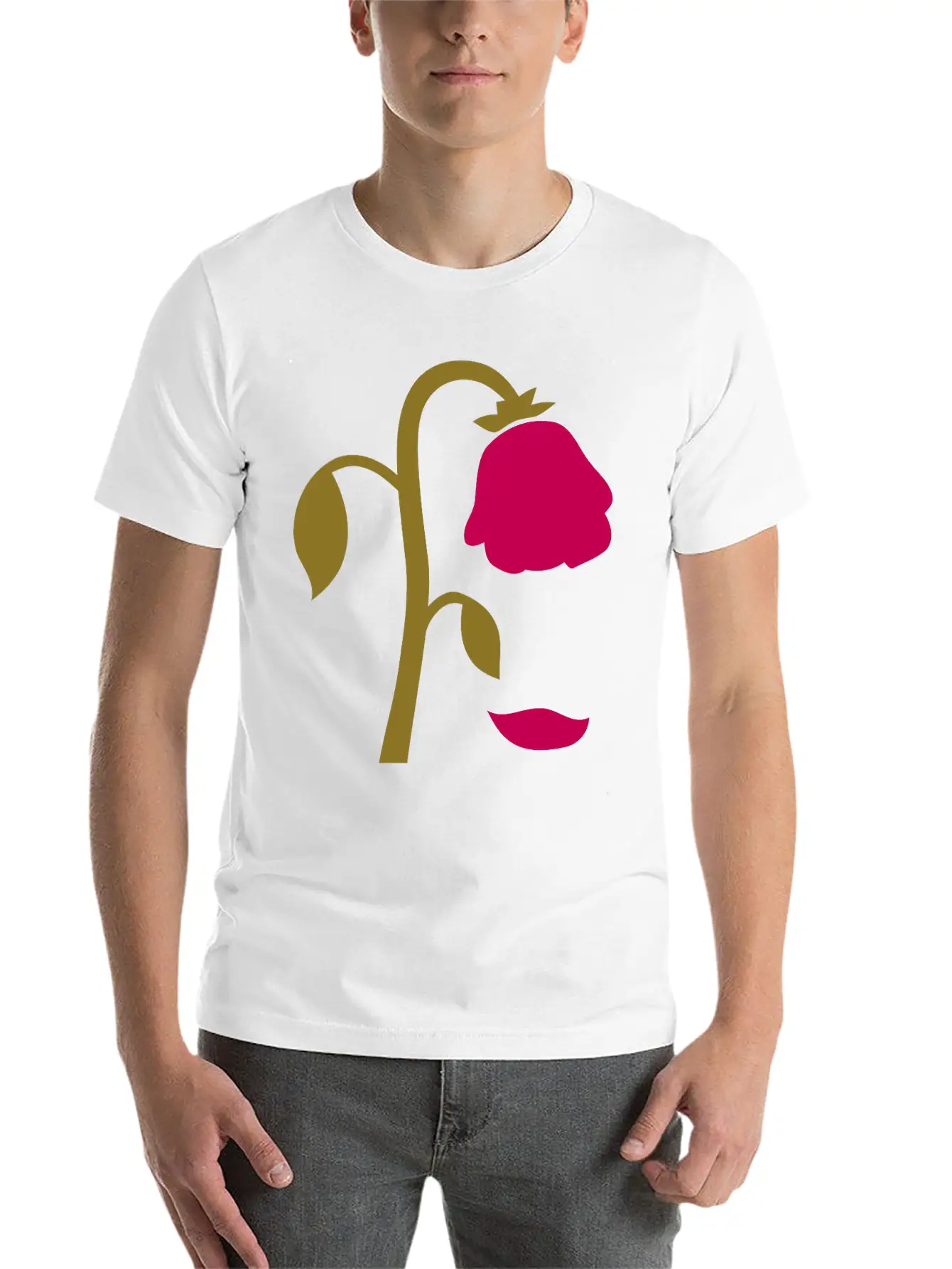 Dying Flower, Dying Rose Breathable Graphic T-Shirt – Perfect For Casual Days
