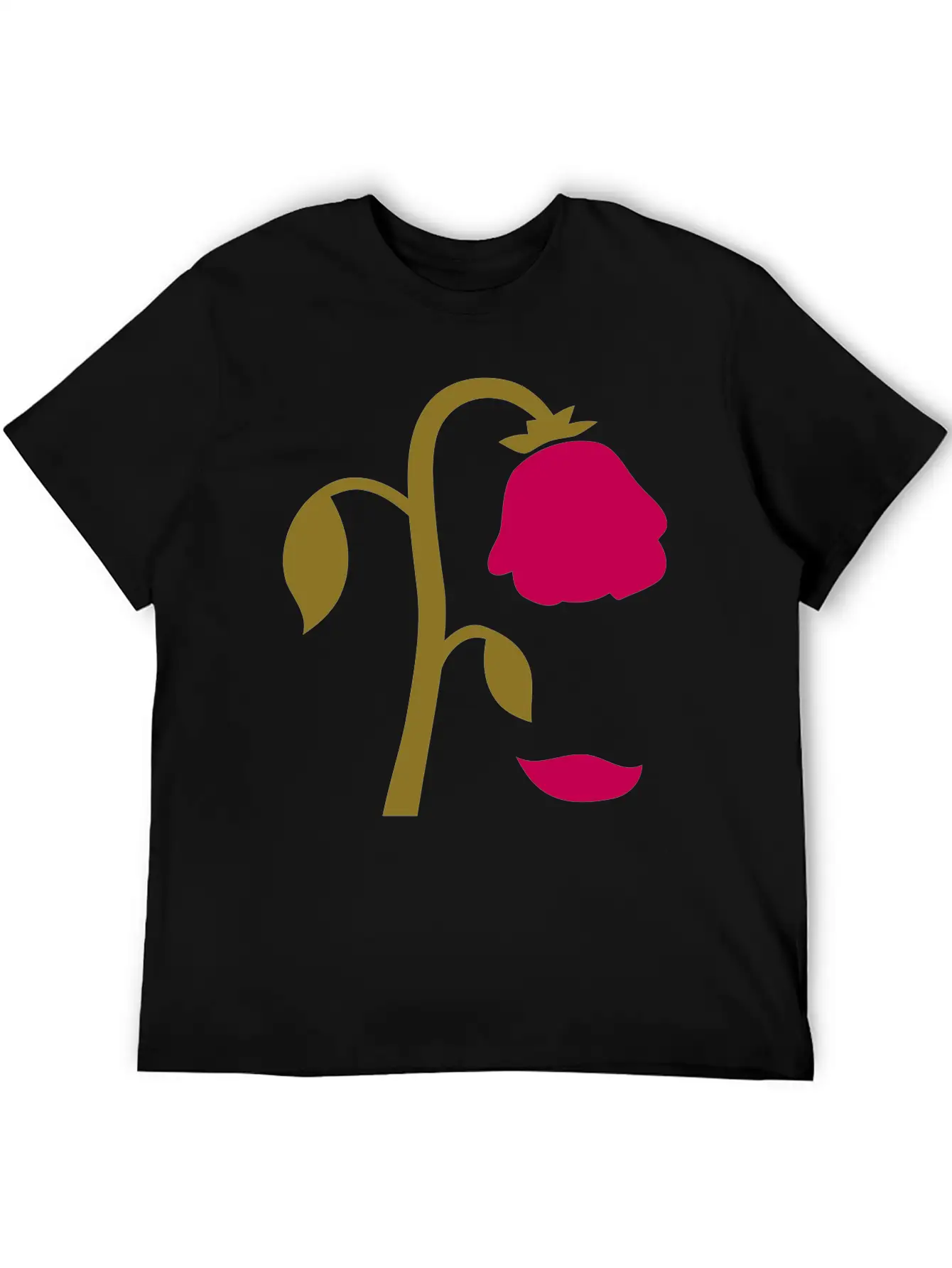 Dying Flower, Dying Rose Breathable Graphic T-Shirt – Perfect For Casual Days