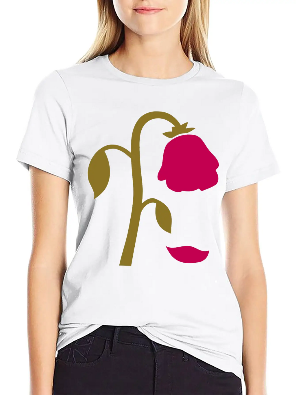 Dying Flower, Dying Rose Breathable Graphic T-Shirt – Perfect For Casual Days