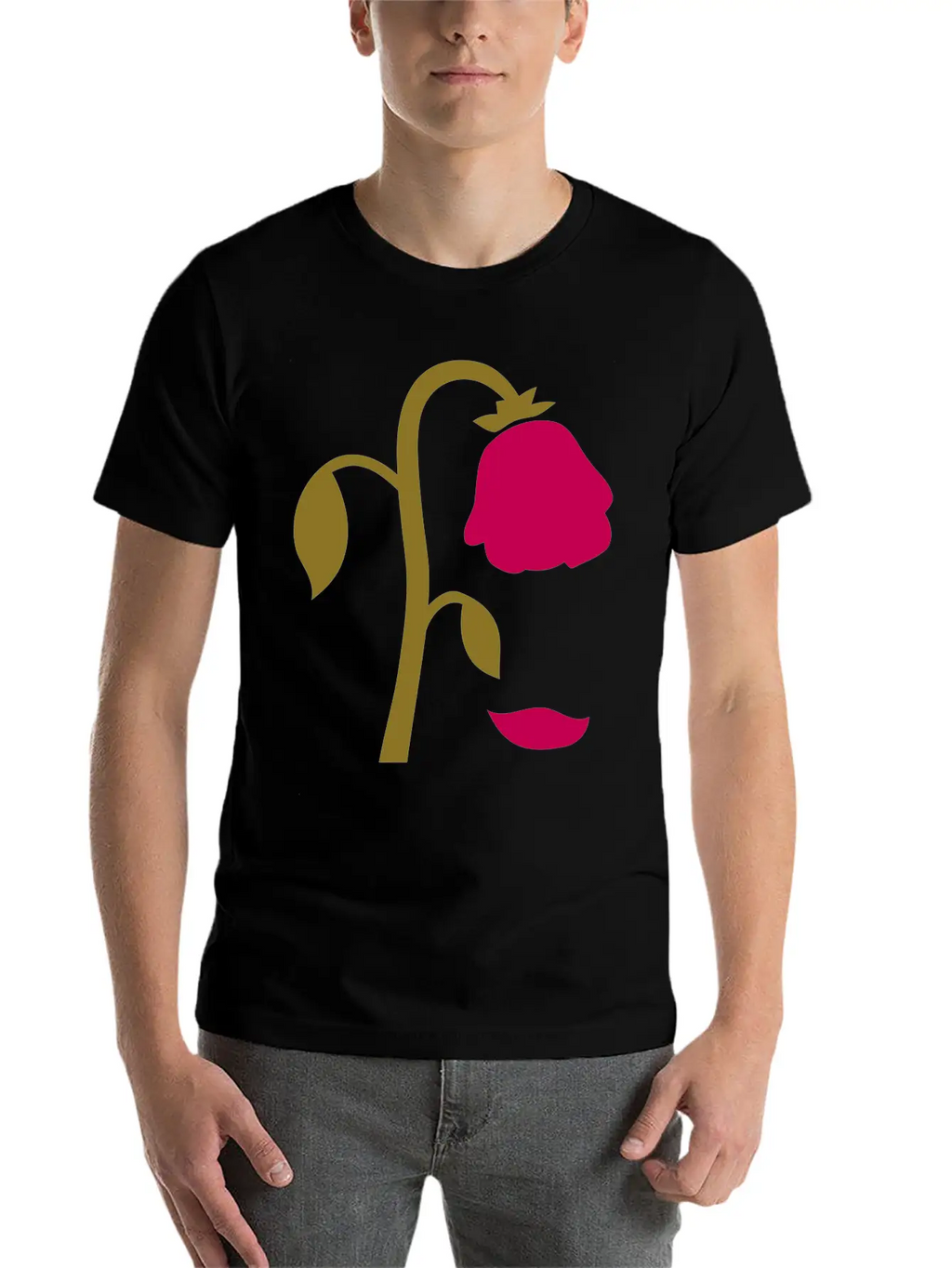 Dying Flower, Dying Rose Breathable Graphic T-Shirt – Perfect For Casual Days