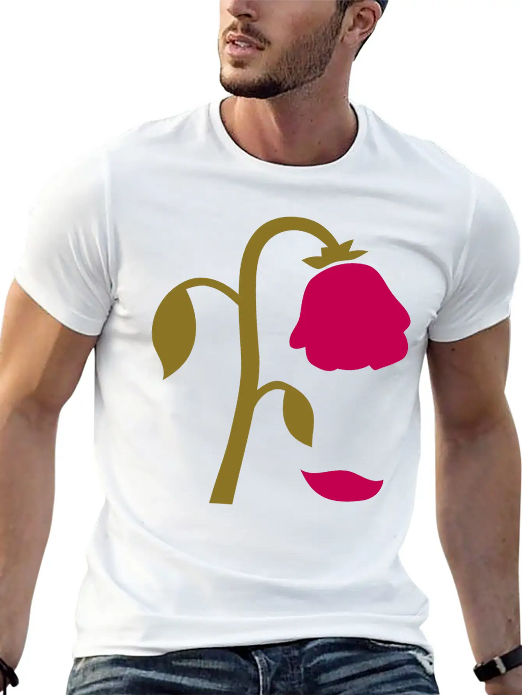 Dying Flower, Dying Rose Breathable Graphic T-Shirt – Perfect For Casual Days