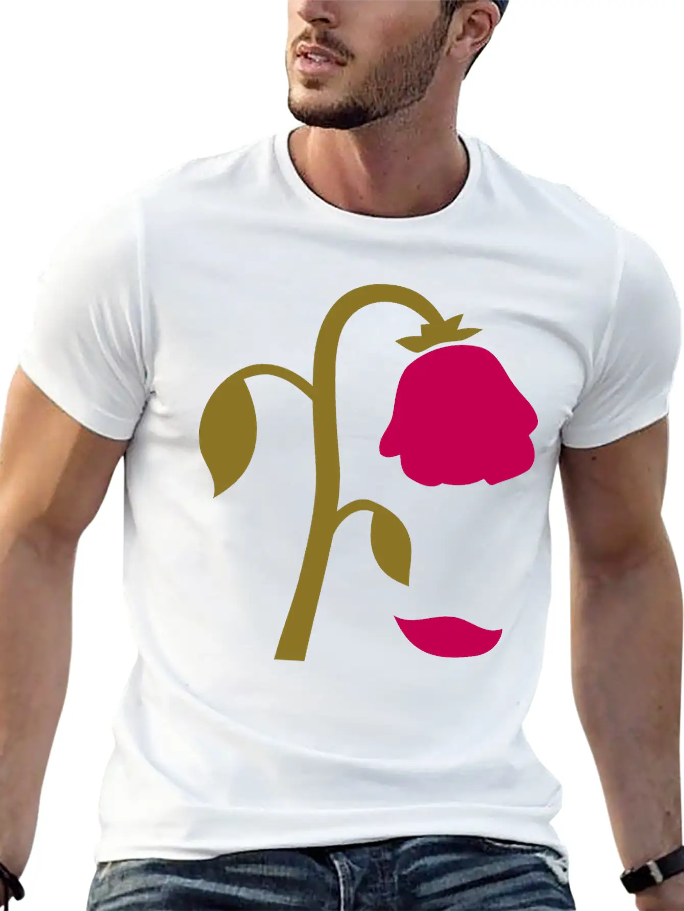 Dying Flower, Dying Rose Breathable Graphic T-Shirt – Perfect For Casual Days