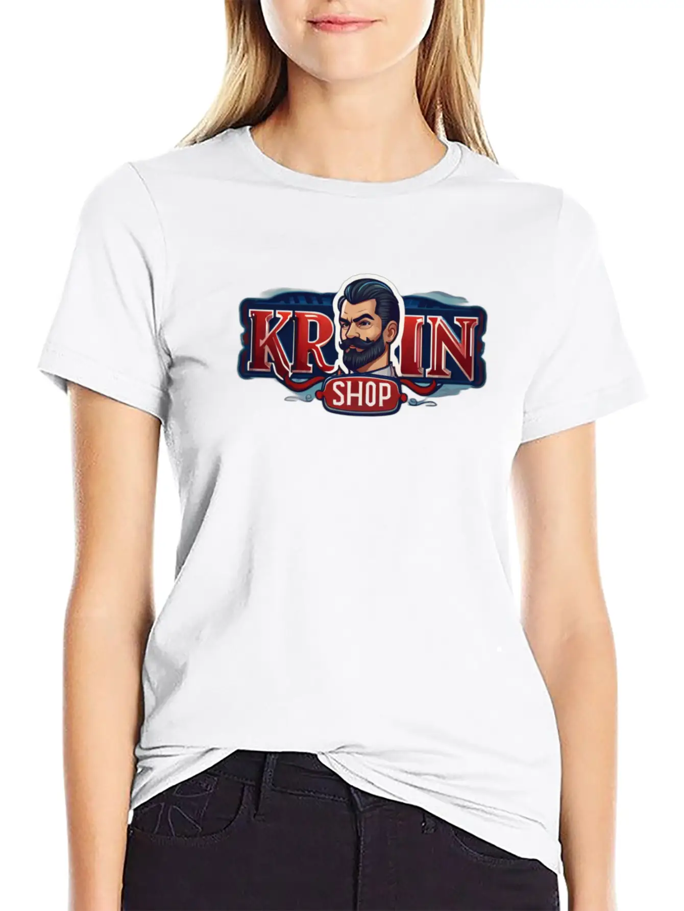 Dynamic Logo Design For Krispin Breathable Soft Cotton T-Shirt – Timeless Casual Look