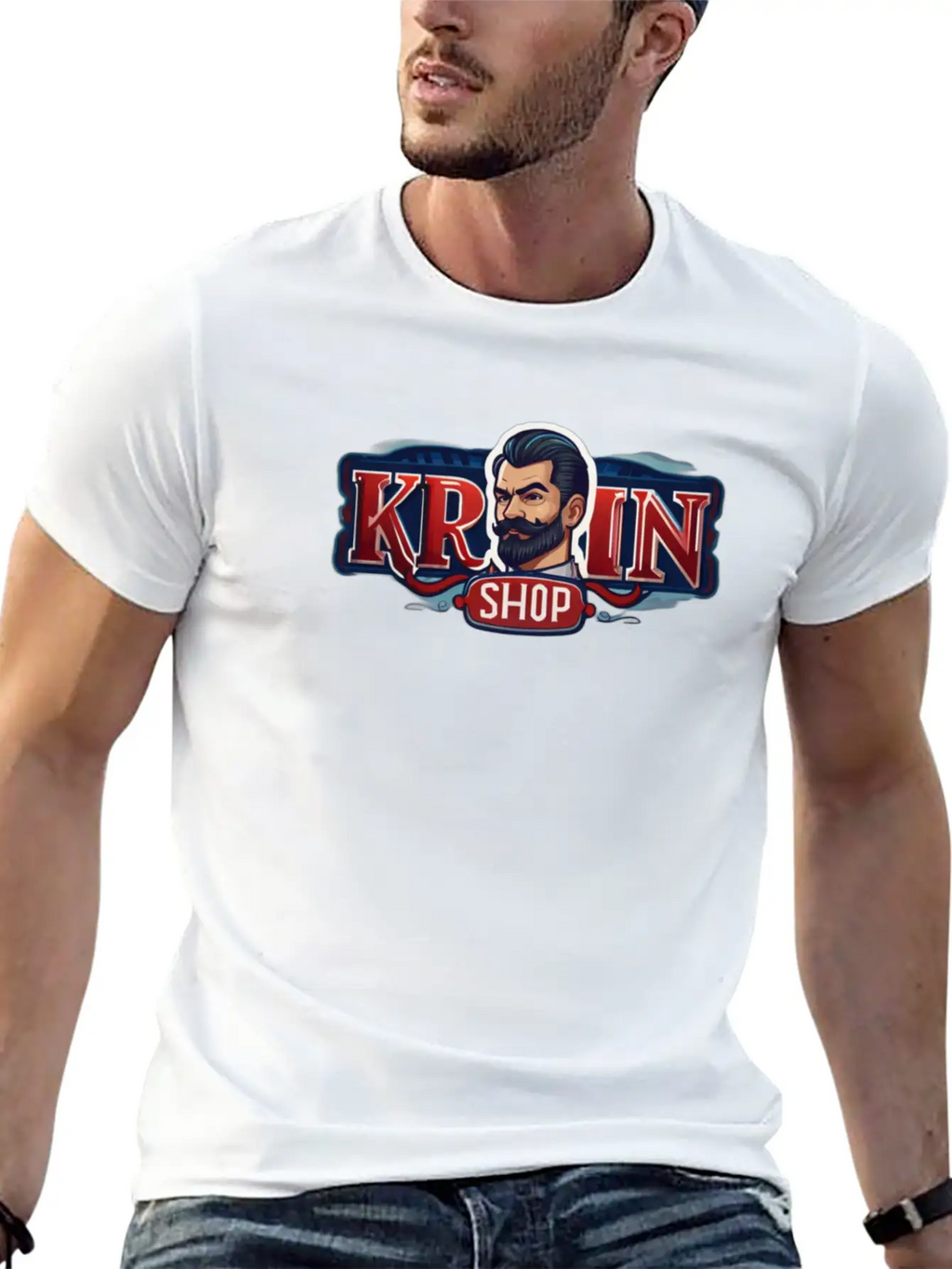 Dynamic Logo Design For Krispin Breathable Soft Cotton T-Shirt – Timeless Casual Look