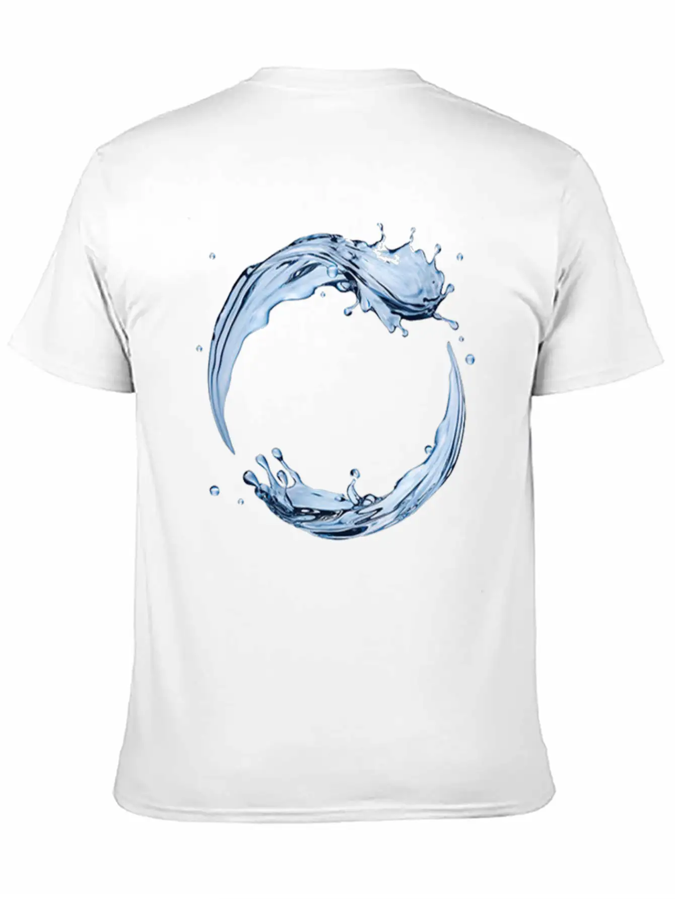 Dynamic Water Droplets Stylish Everyday T-Shirt – Unisex Basic Cotton Tee