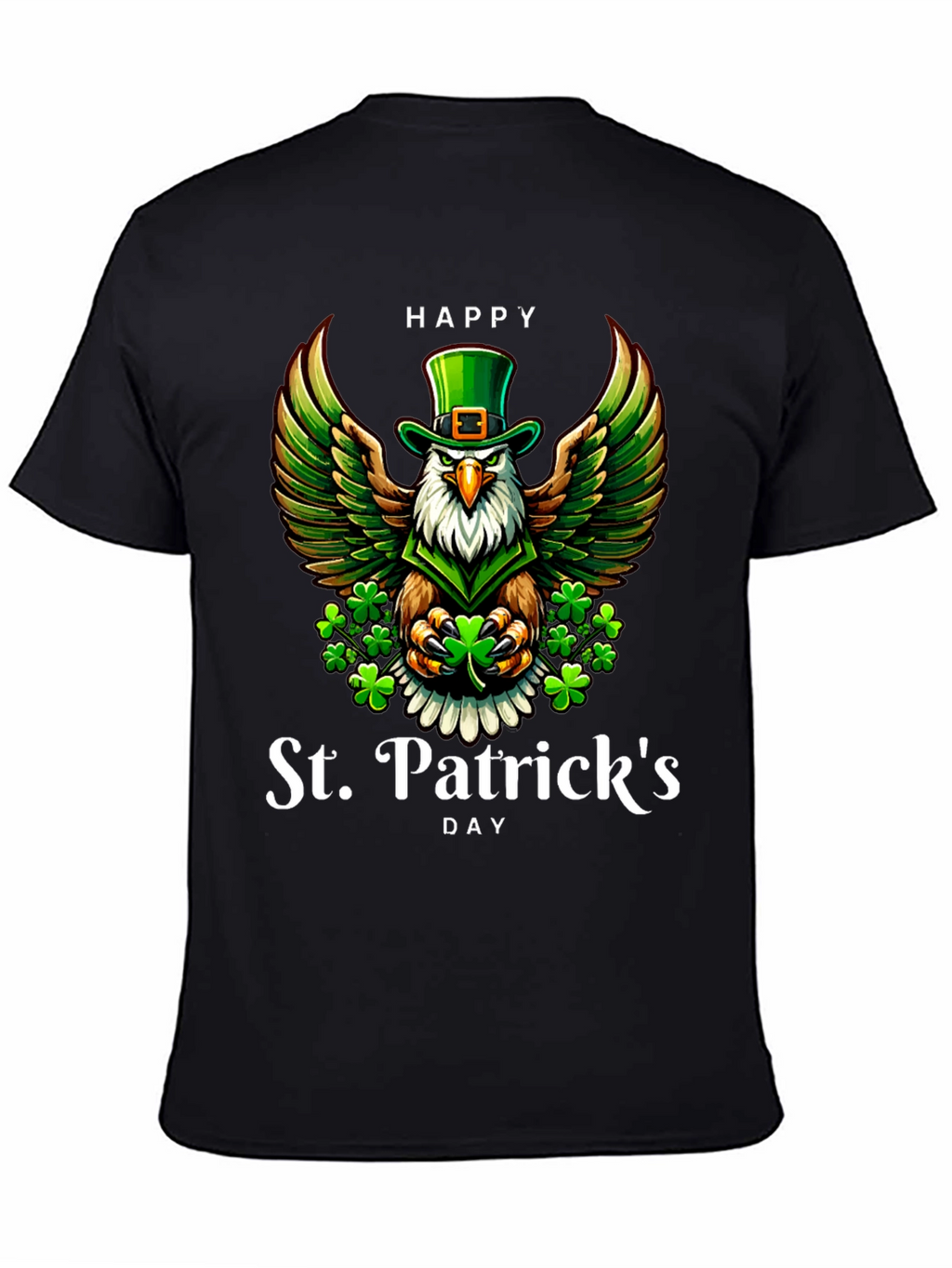 St. Patricks Day Eagle Graphic Tee
