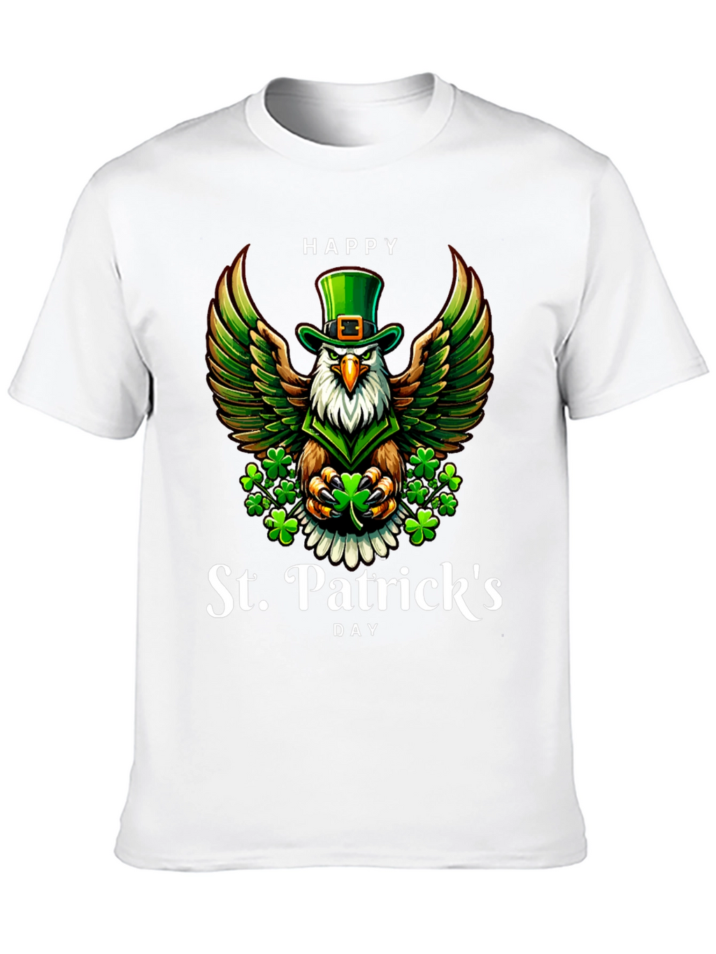 St. Patricks Day Eagle Graphic Tee