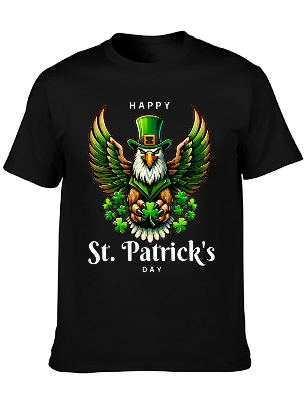 St. Patricks Day Eagle Graphic Tee