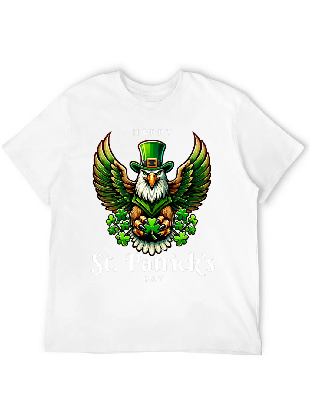 St. Patricks Day Eagle Graphic Tee