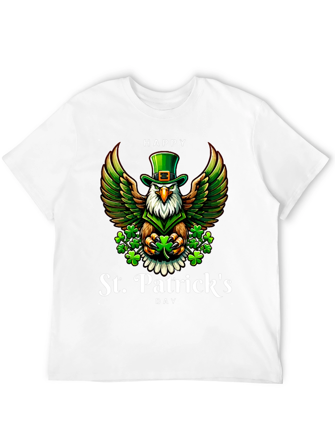 St. Patricks Day Eagle Graphic Tee