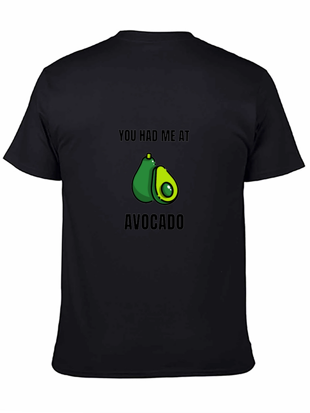 Avocado Lovers Black Graphic T-Shirt