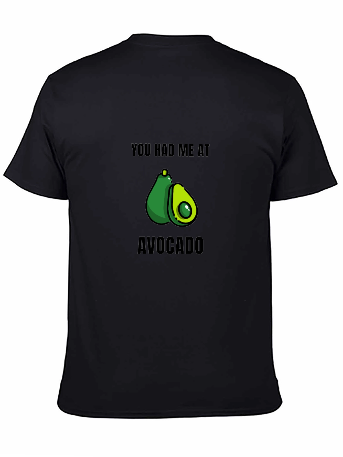 Avocado Lovers Black Graphic T-Shirt