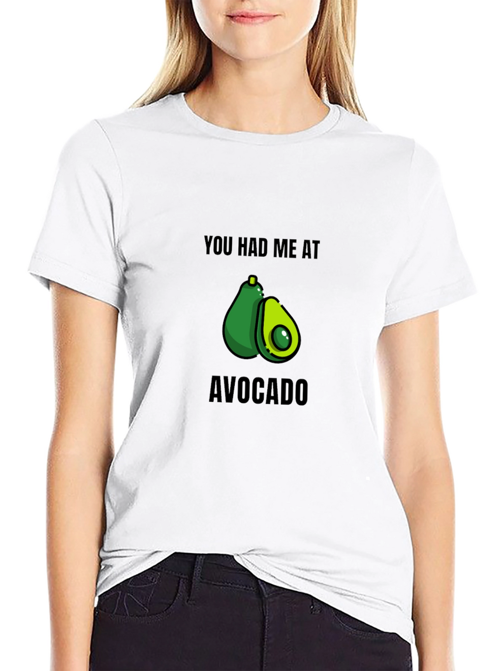 Avocado Lovers Black Graphic T-Shirt