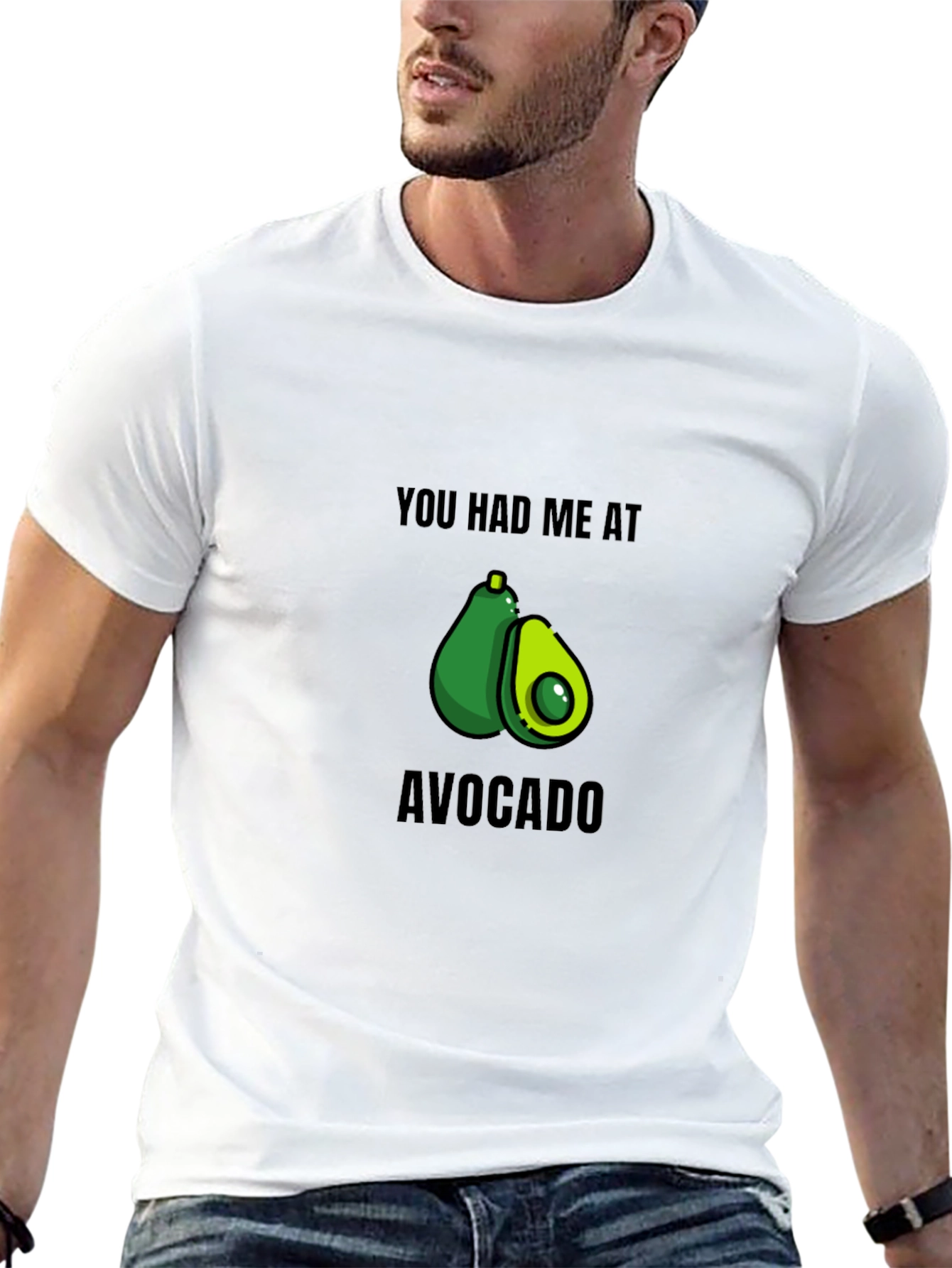 Avocado Lovers Black Graphic T-Shirt