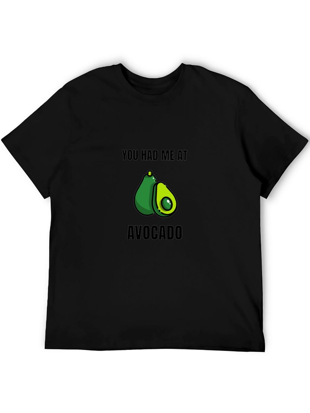 Avocado Lovers Black Graphic T-Shirt
