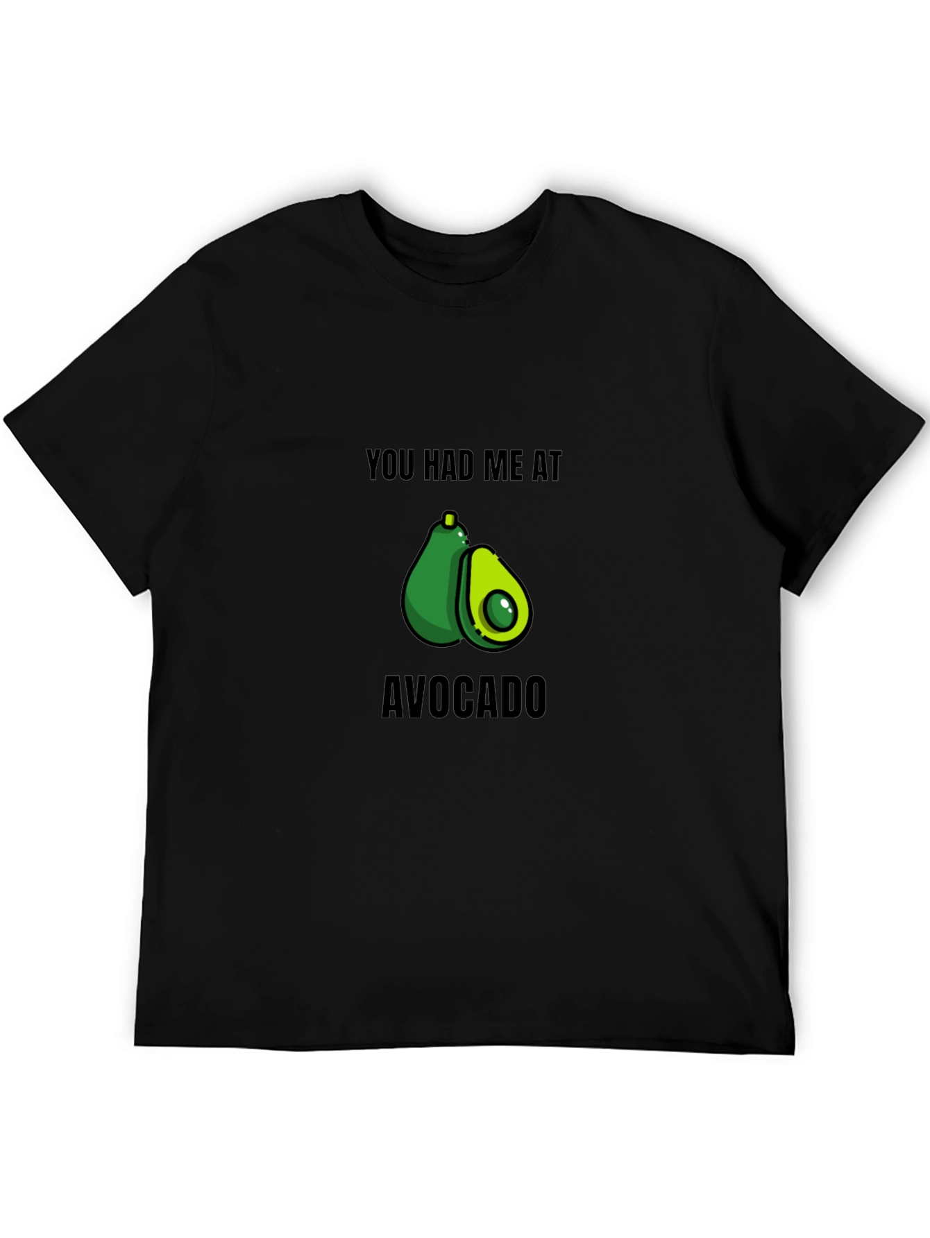 Avocado Lovers Black Graphic T-Shirt