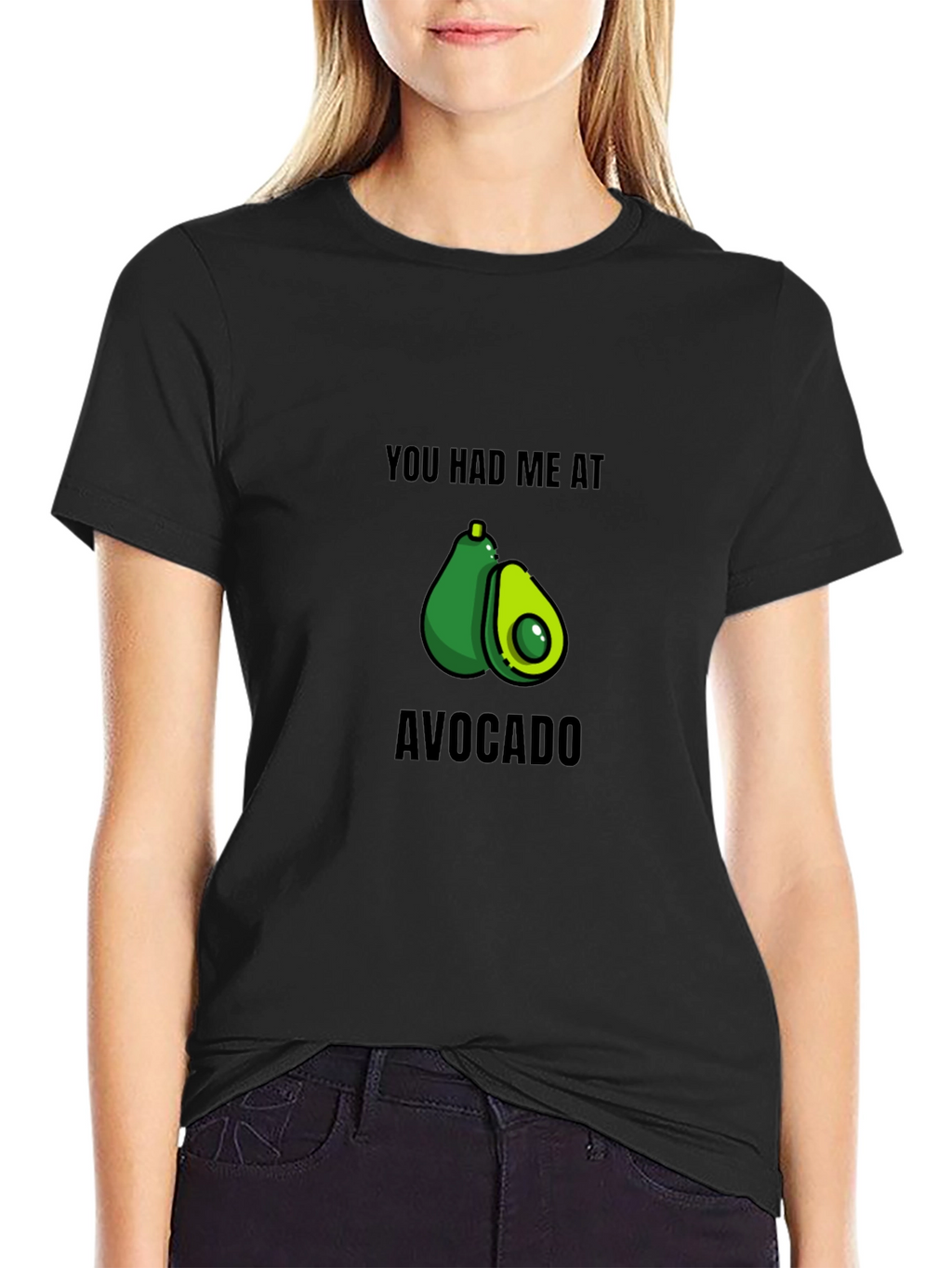 Avocado Lovers Black Graphic T-Shirt