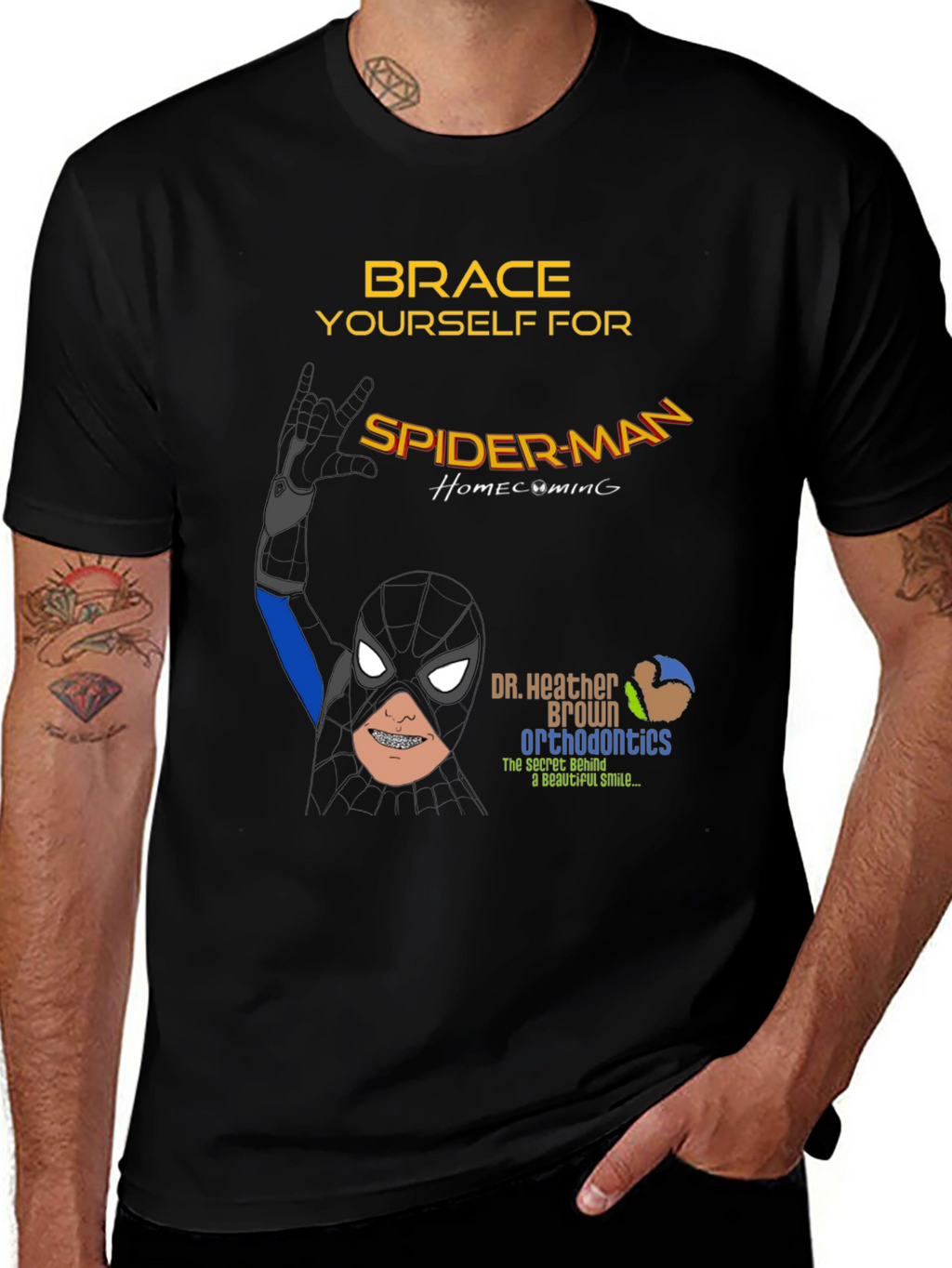 Spider-Man Orthodontics T-Shirt - Brace Yourself!