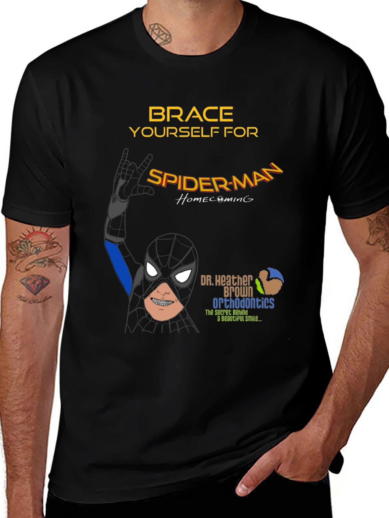 Spider-Man Orthodontics T-Shirt - Brace Yourself!