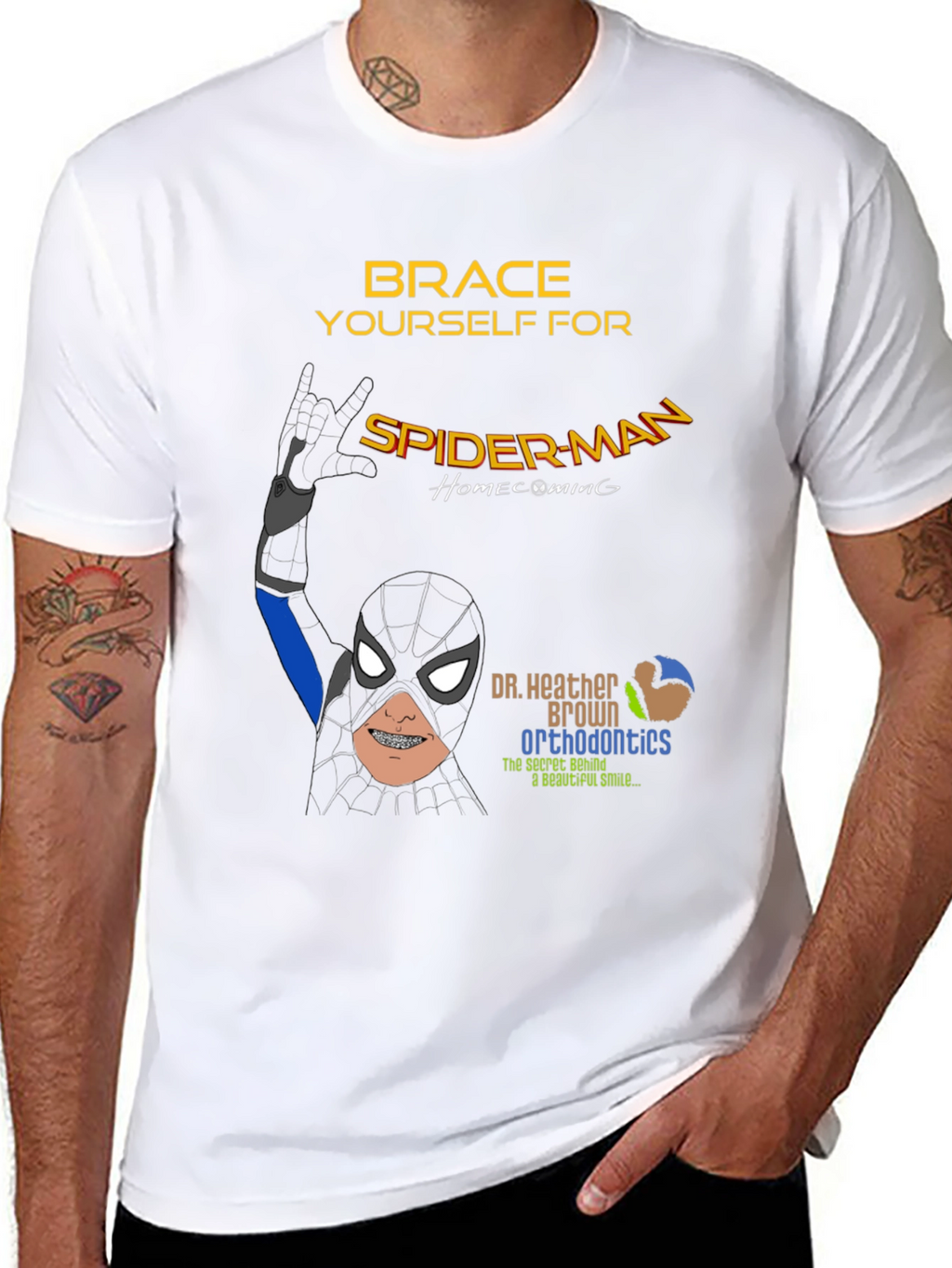 Spider-Man Orthodontics T-Shirt - Brace Yourself!