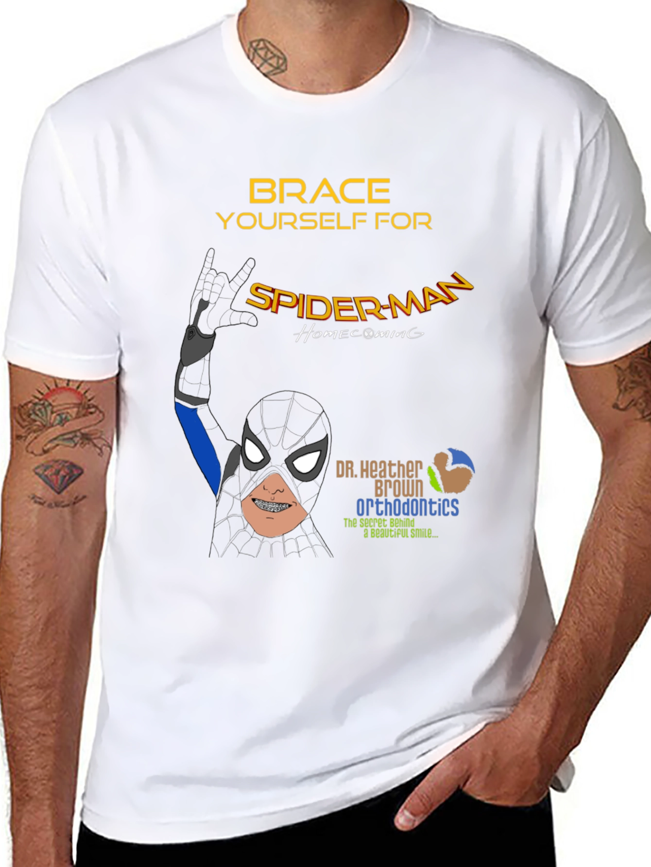 Spider-Man Orthodontics T-Shirt - Brace Yourself!