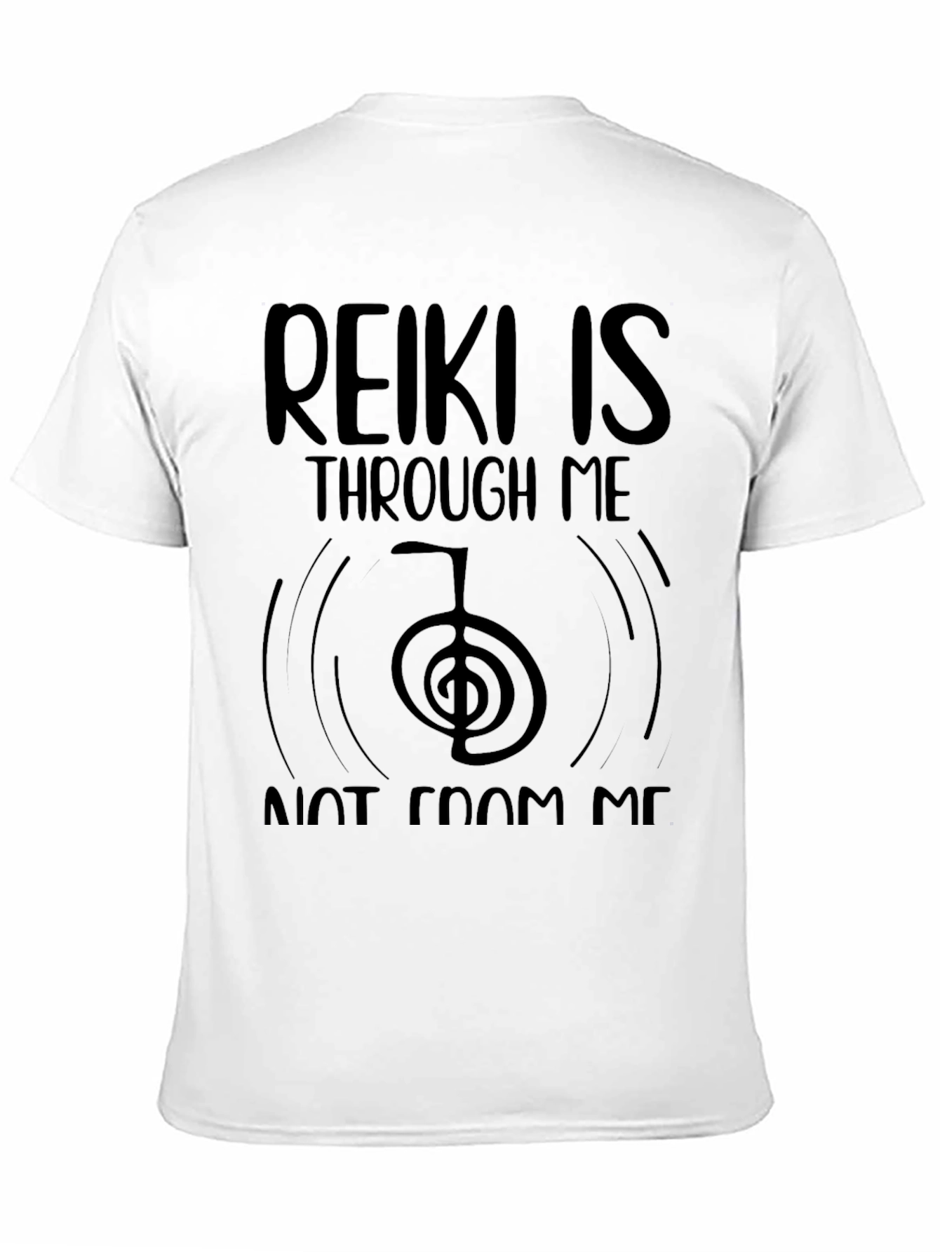Reiki is Through Me Black T-Shirt