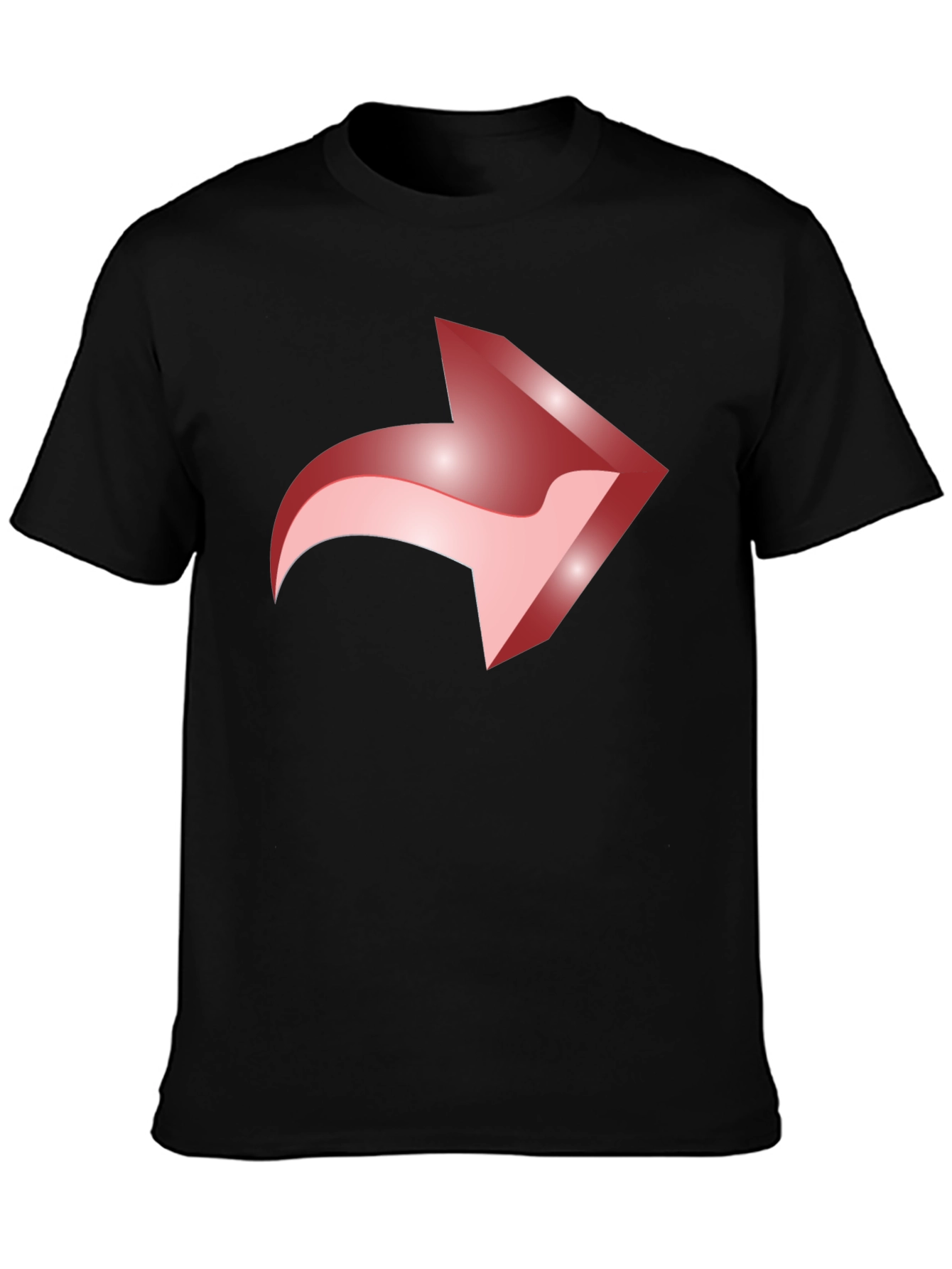 Forward Share Arrow Graphic Tee - Black Casual Cotton T-Shirt