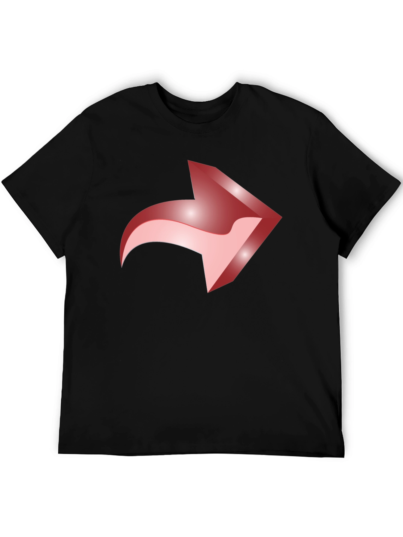 Forward Share Arrow Graphic Tee - Black Casual Cotton T-Shirt
