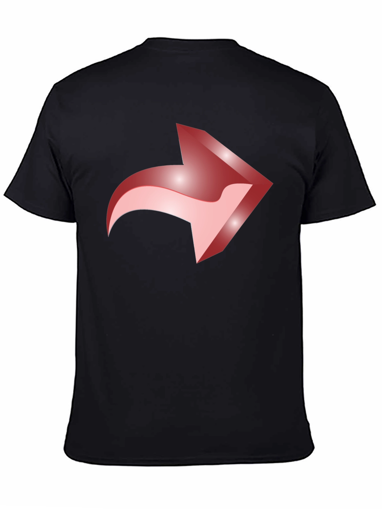 Forward Share Arrow Graphic Tee - Black Casual Cotton T-Shirt