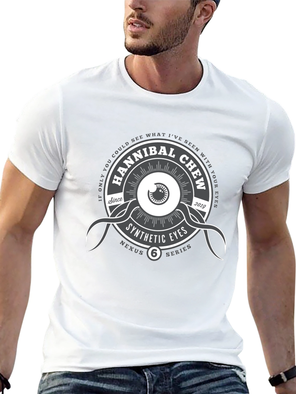 Hannibal Chew Synthetic Eyes Graphic T-Shirt