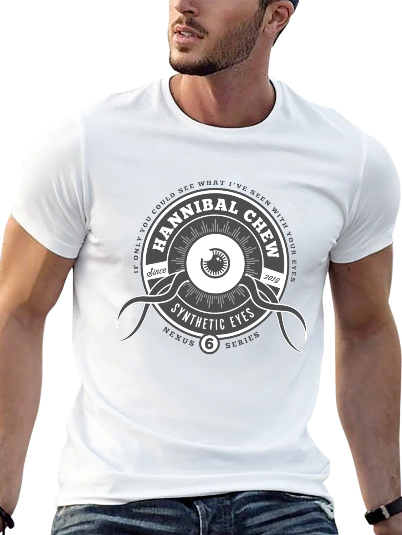Hannibal Chew Synthetic Eyes Graphic T-Shirt
