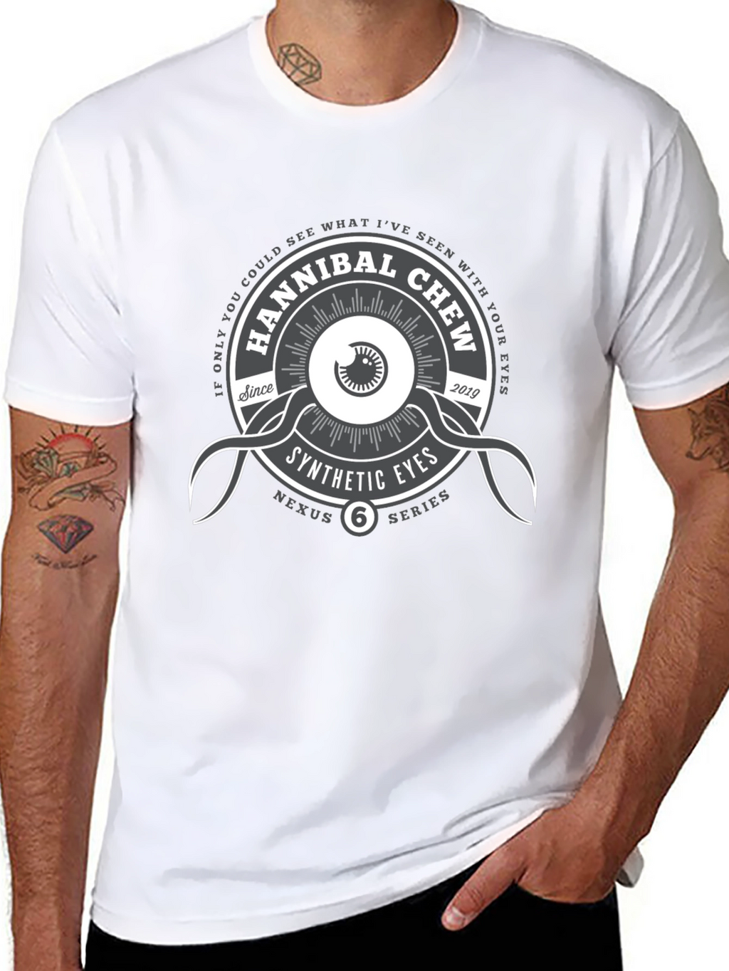 Hannibal Chew Synthetic Eyes Graphic T-Shirt