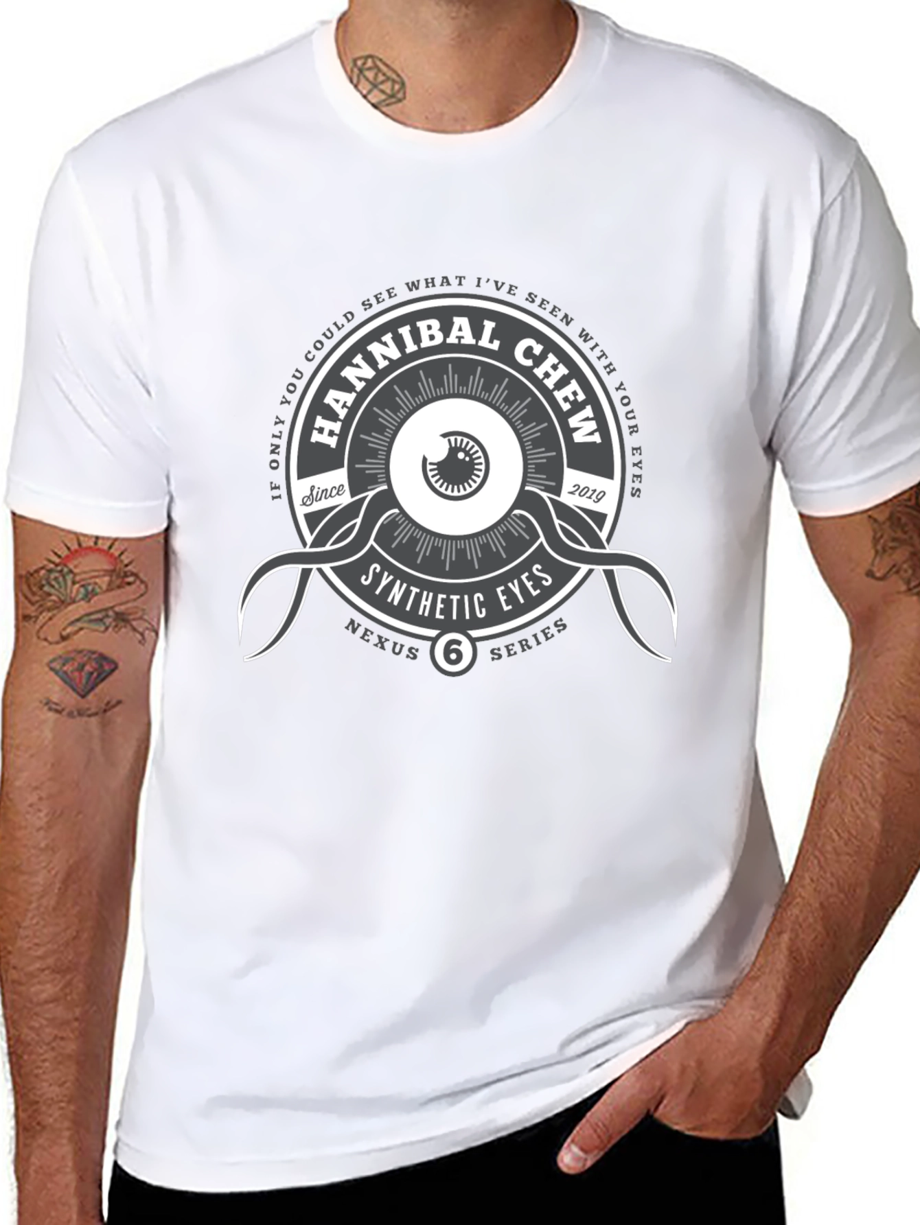 Hannibal Chew Synthetic Eyes Graphic T-Shirt