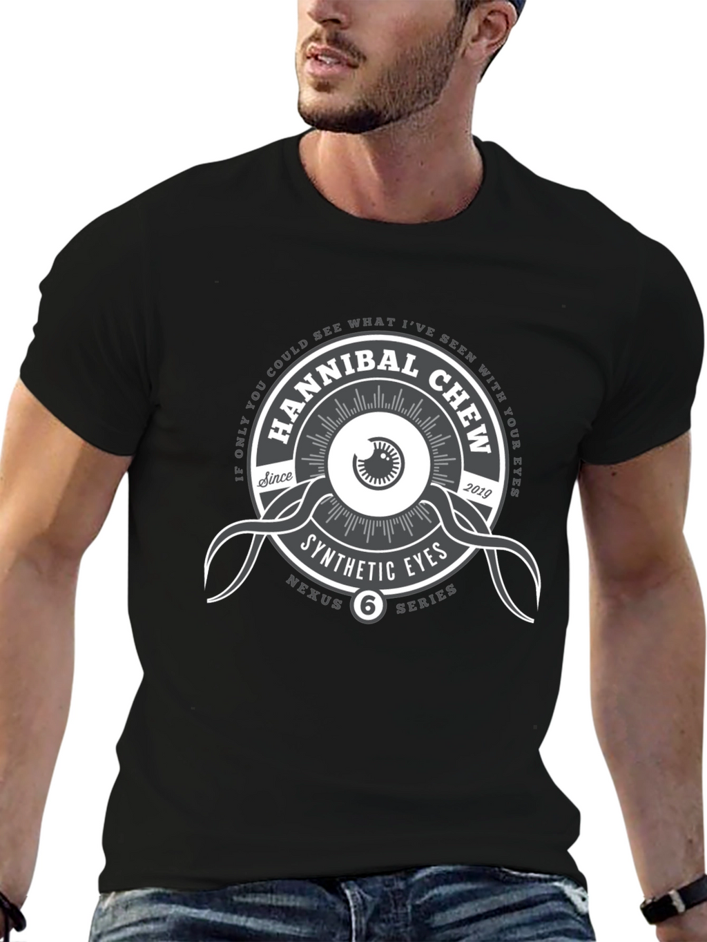 Hannibal Chew Synthetic Eyes Graphic T-Shirt