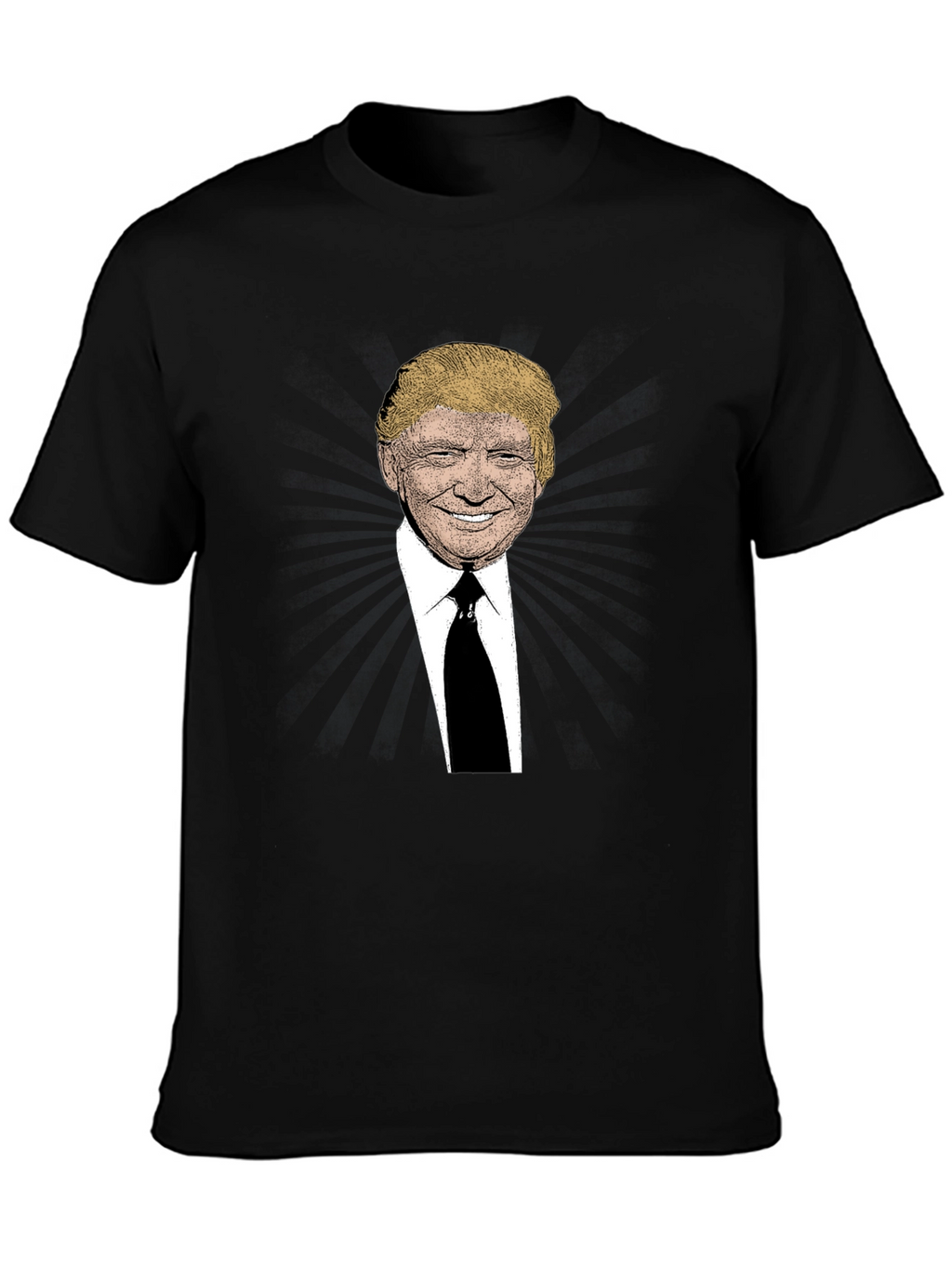 Trump Graphic Print Black T-Shirt