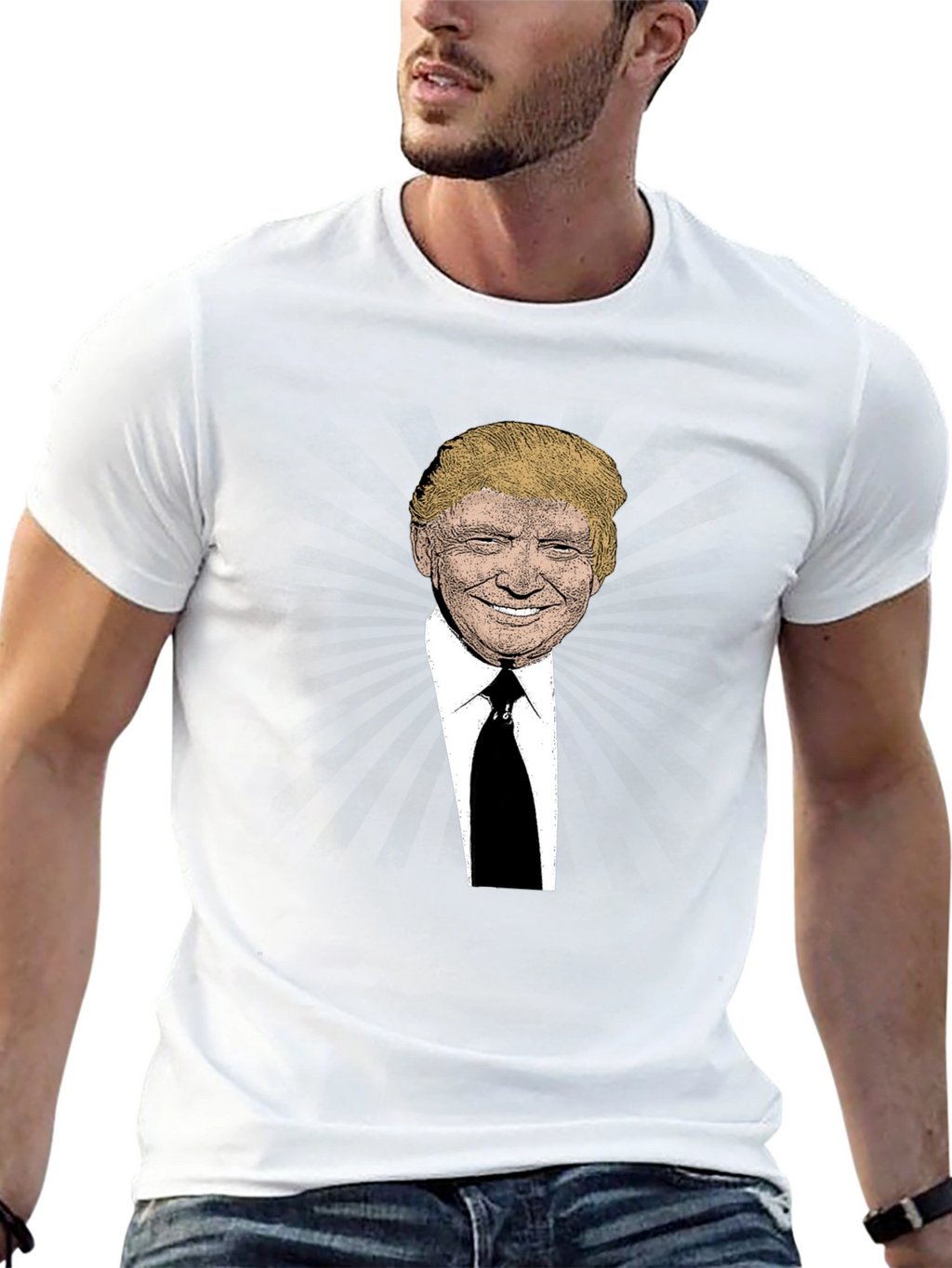 Trump Graphic Print Black T-Shirt