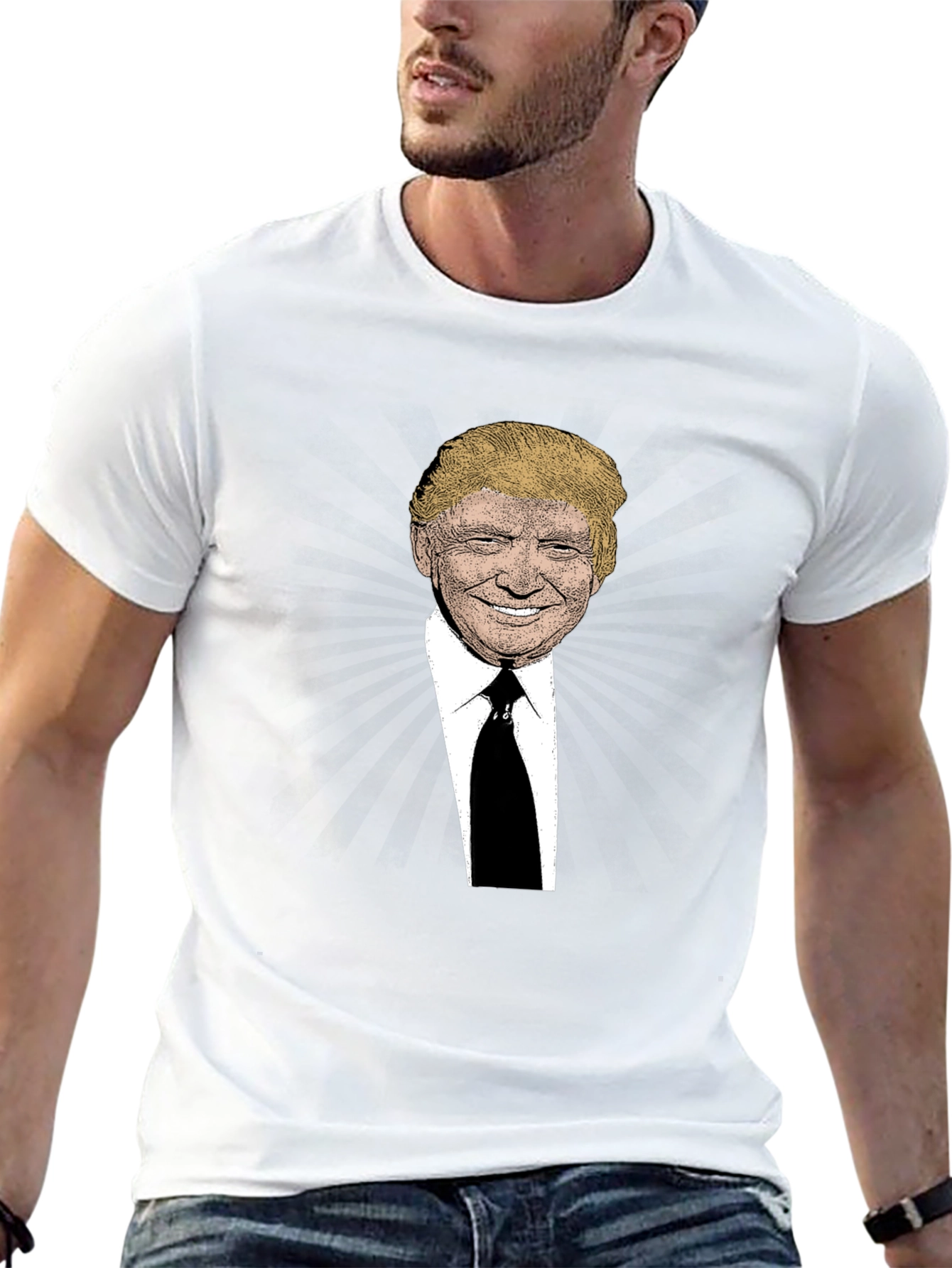 Trump Graphic Print Black T-Shirt