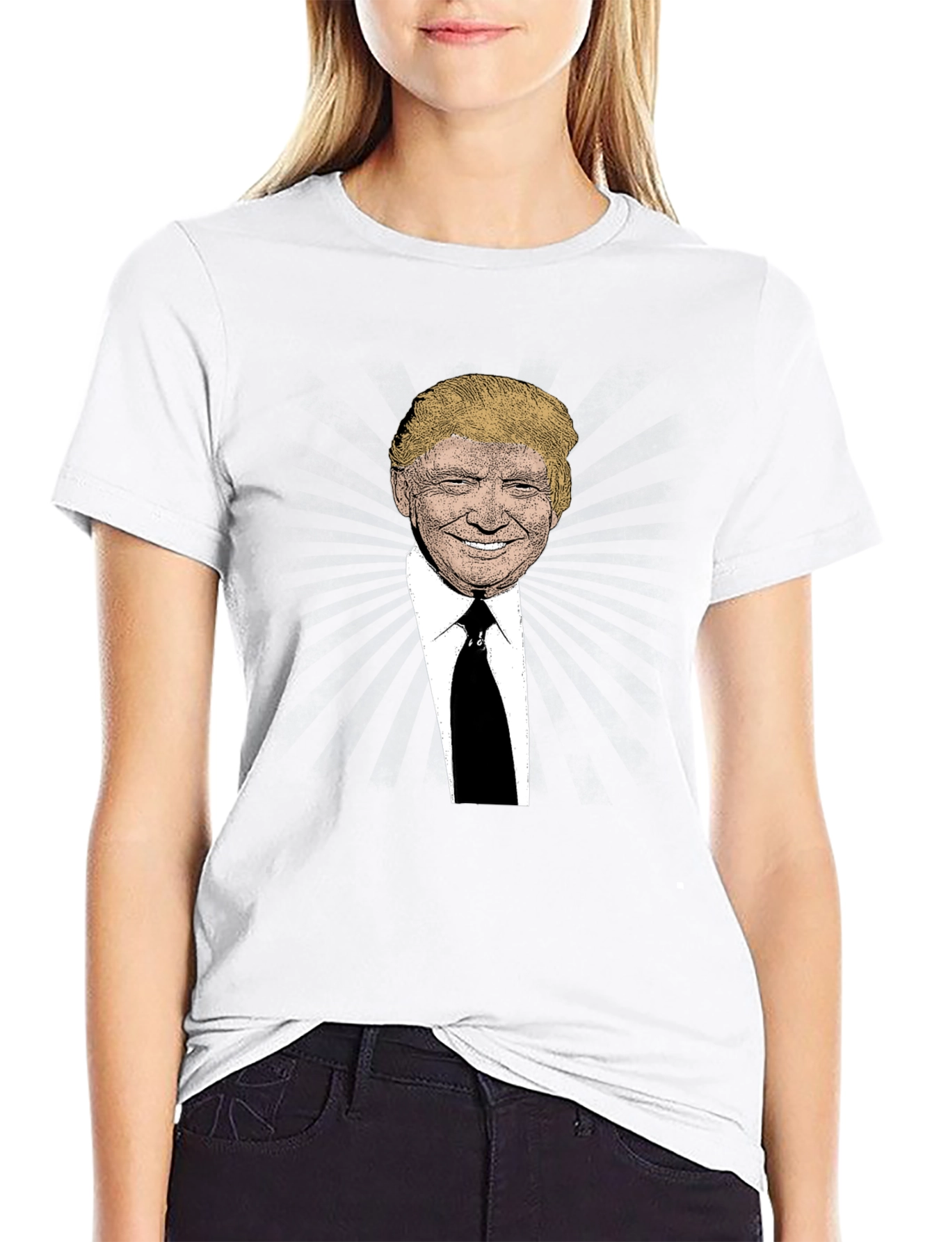 Trump Graphic Print Black T-Shirt