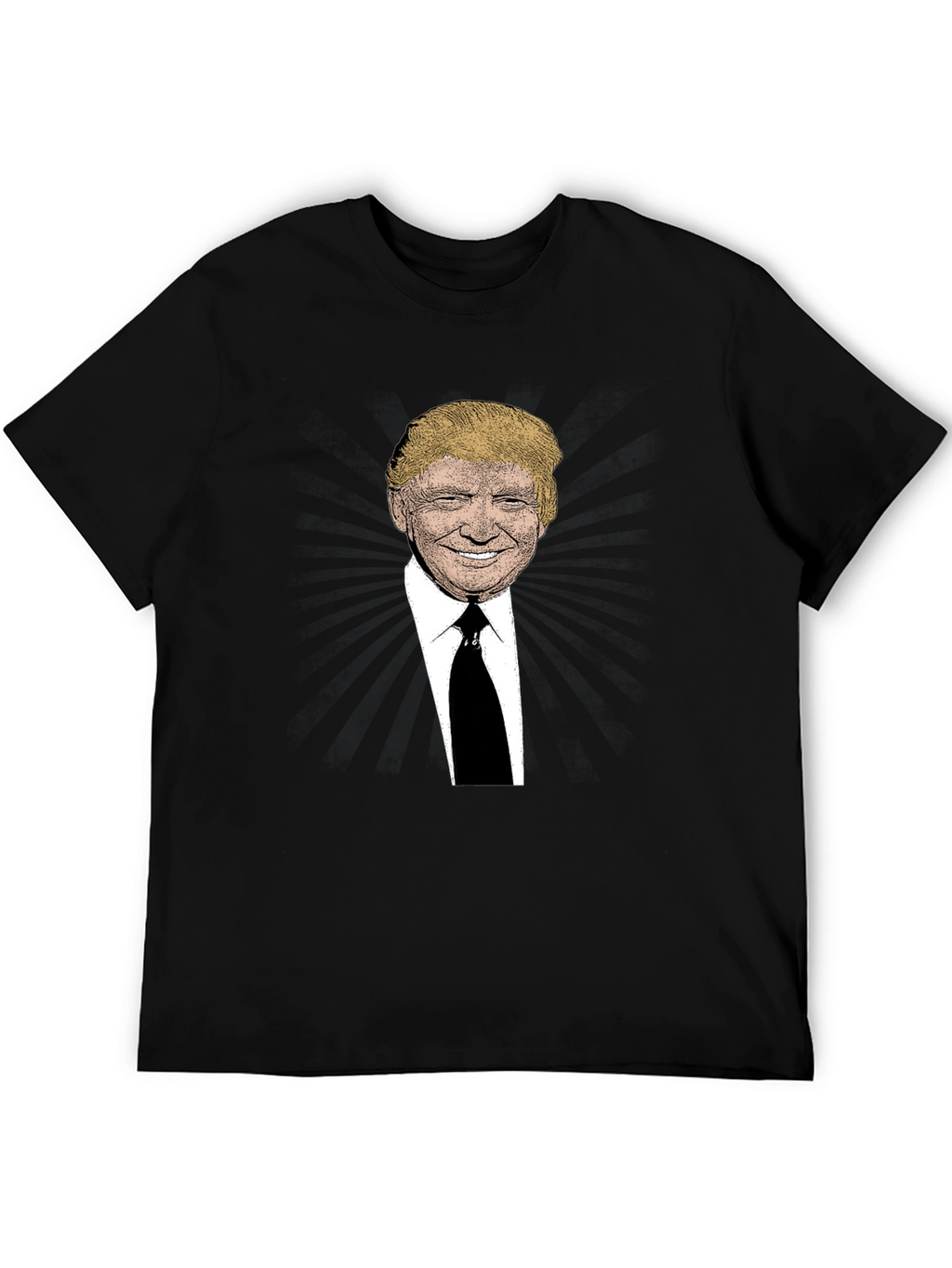 Trump Graphic Print Black T-Shirt