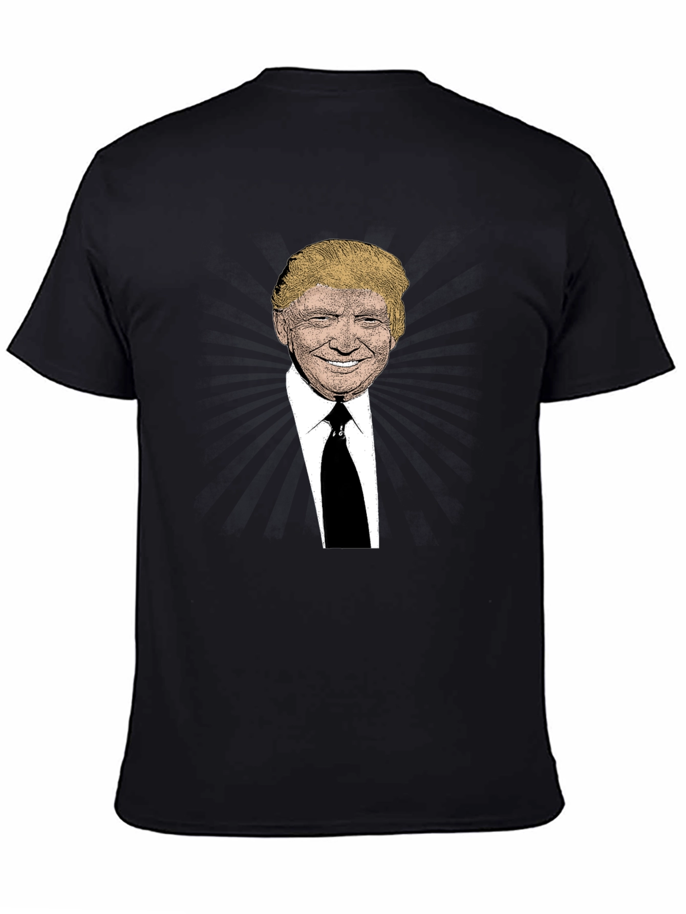 Trump Graphic Print Black T-Shirt