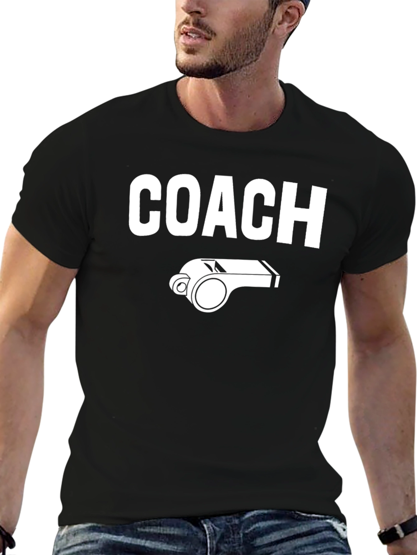 Coach Whistle Graphic T-Shirt