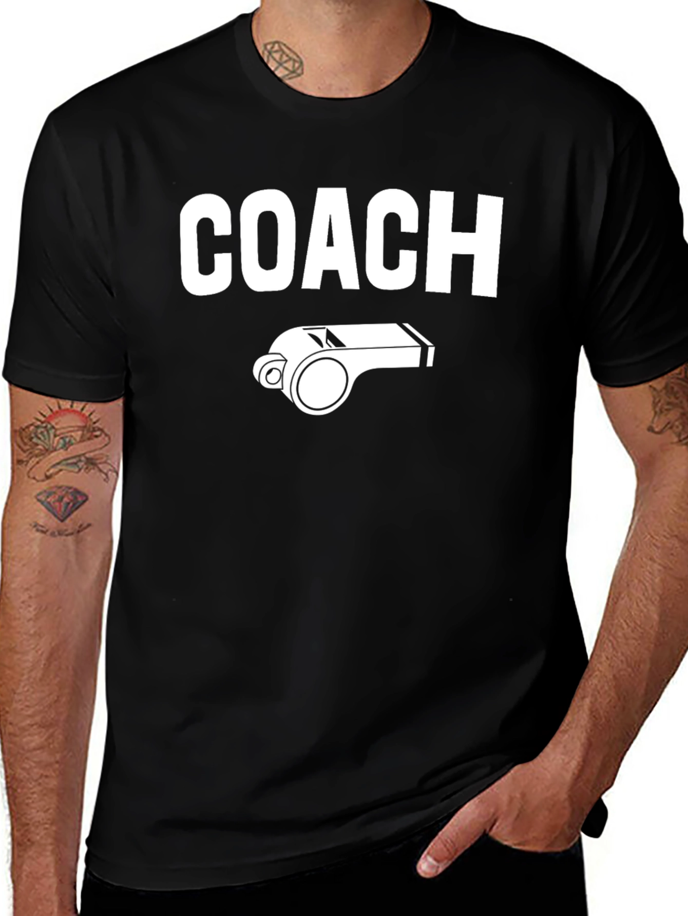 Coach Whistle Graphic T-Shirt