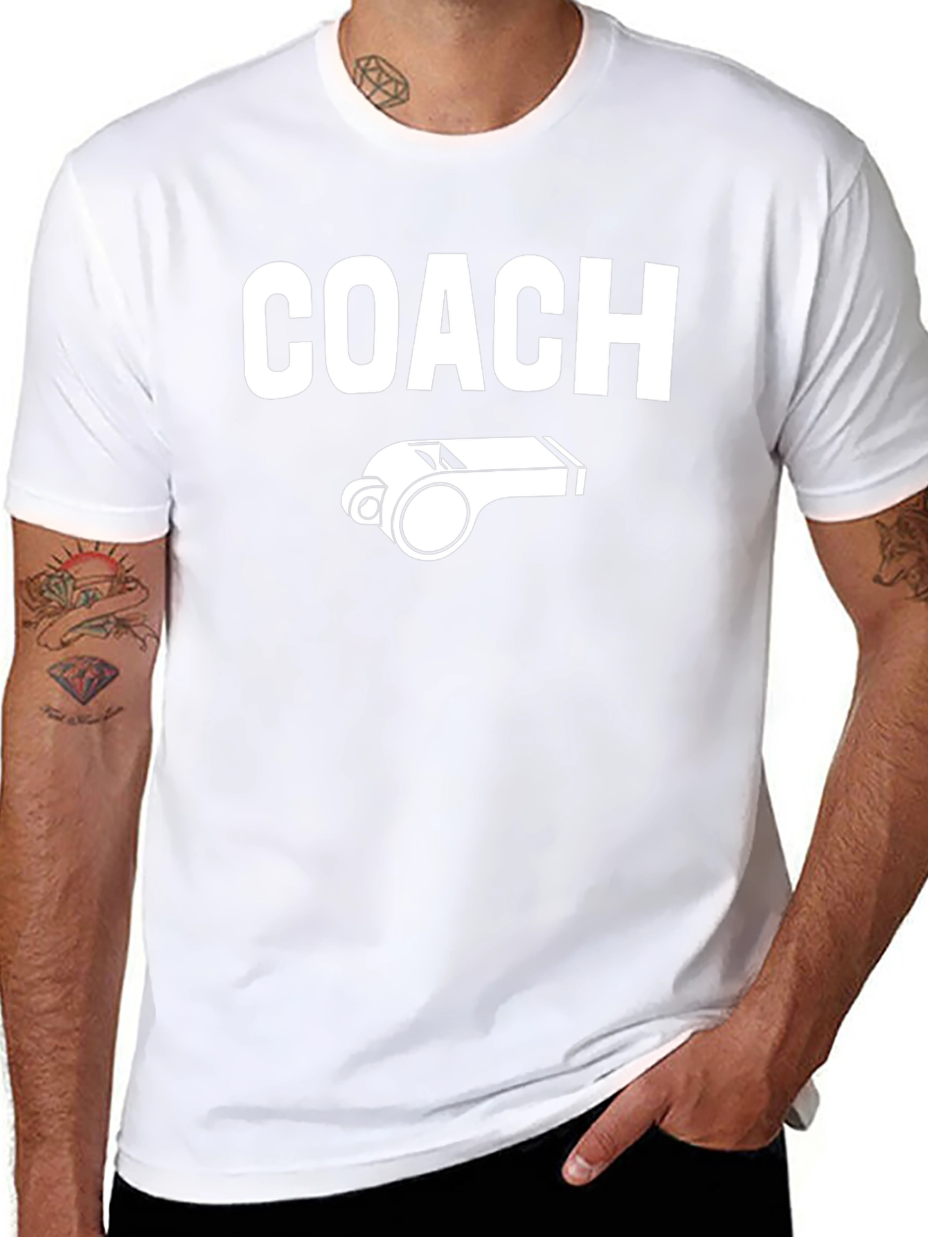 Coach Whistle Graphic T-Shirt