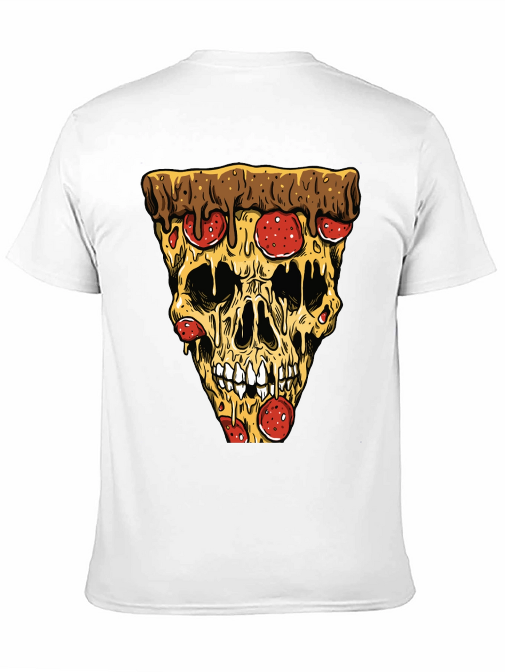 Pizza Skull T-Shirt - Graphic Tee