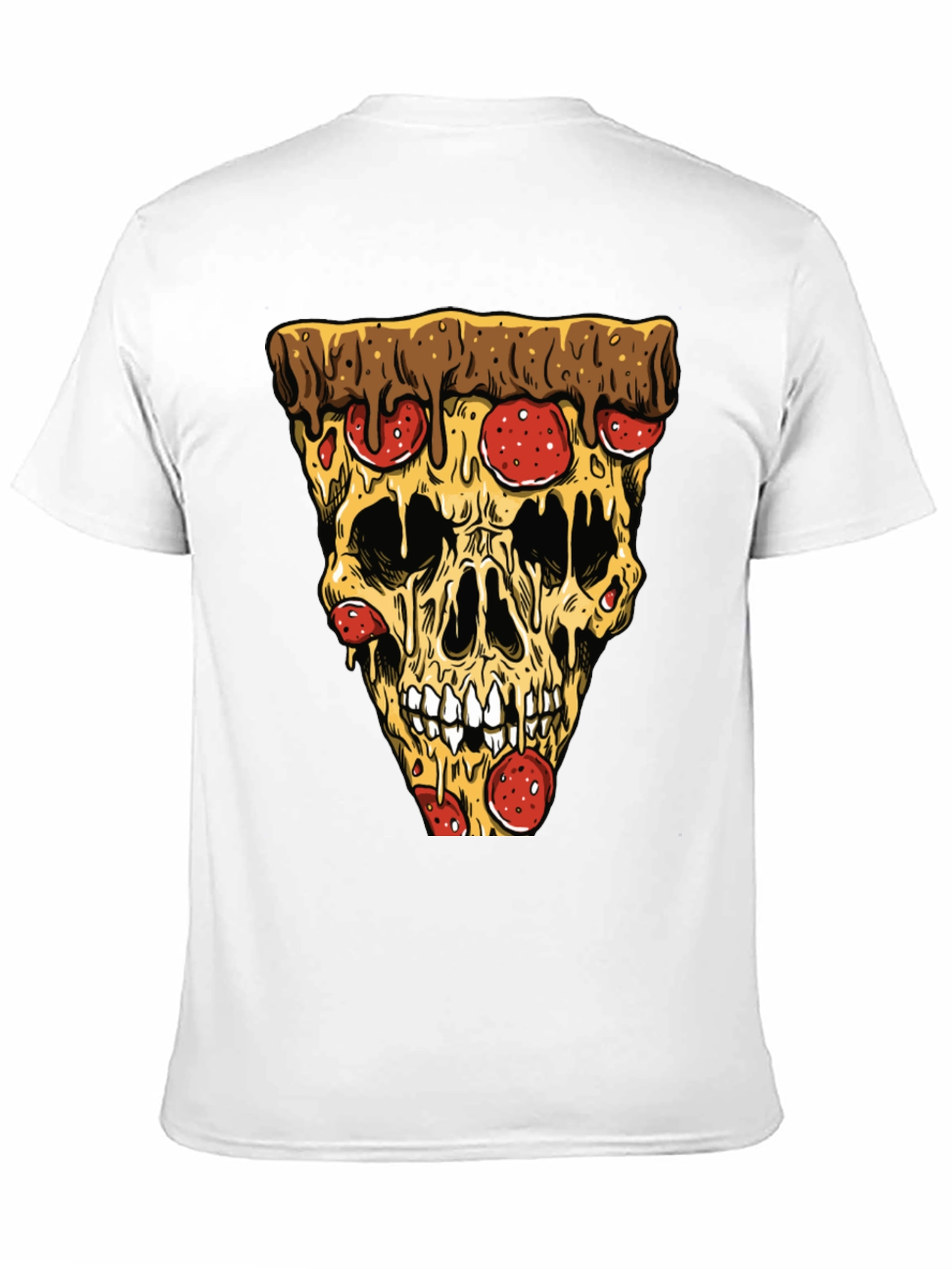 Pizza Skull T-Shirt - Graphic Tee