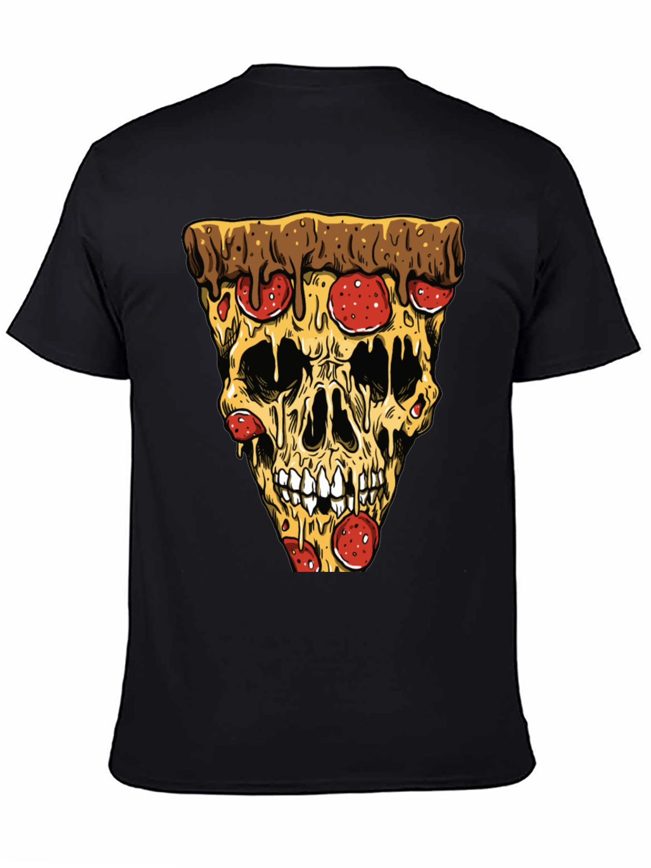 Pizza Skull T-Shirt - Graphic Tee