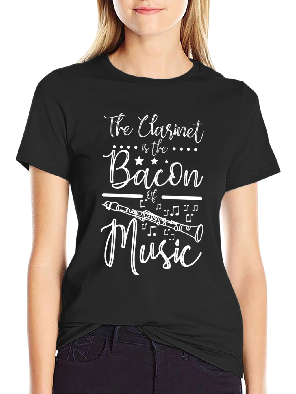 Clarinet & Bacon Music T-Shirt