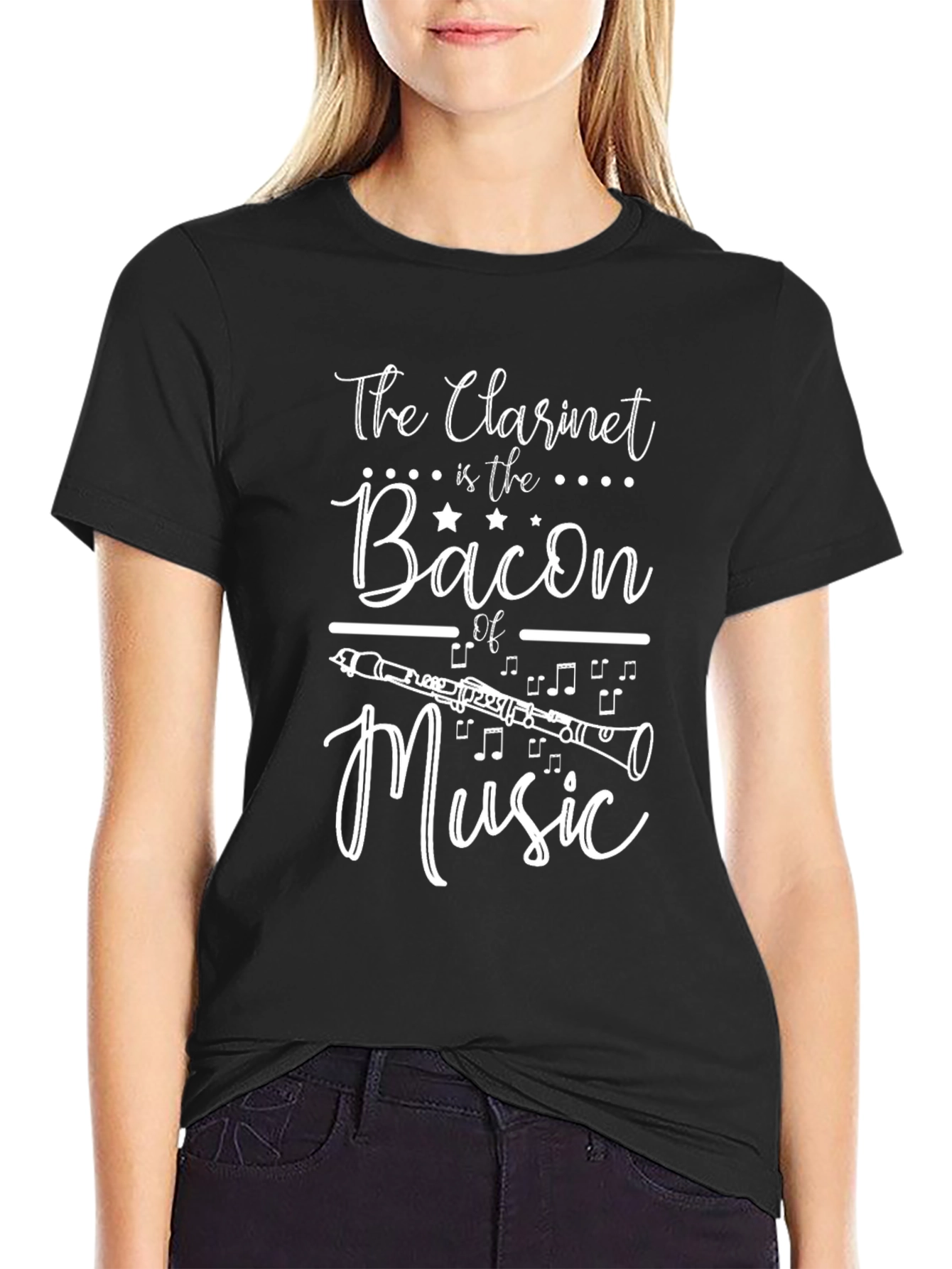Clarinet & Bacon Music T-Shirt