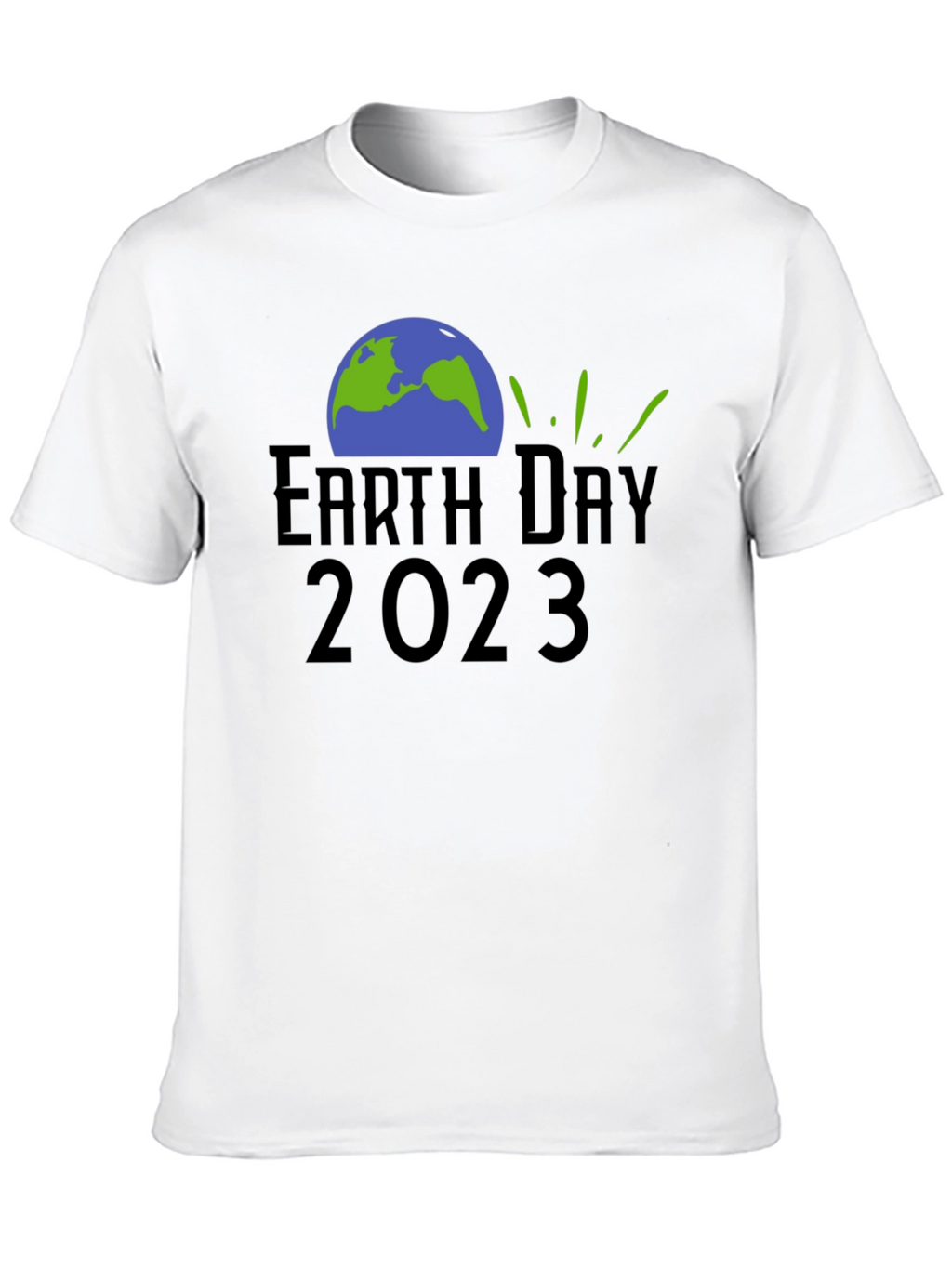 Earth Day 2023 Black Graphic T-Shirt