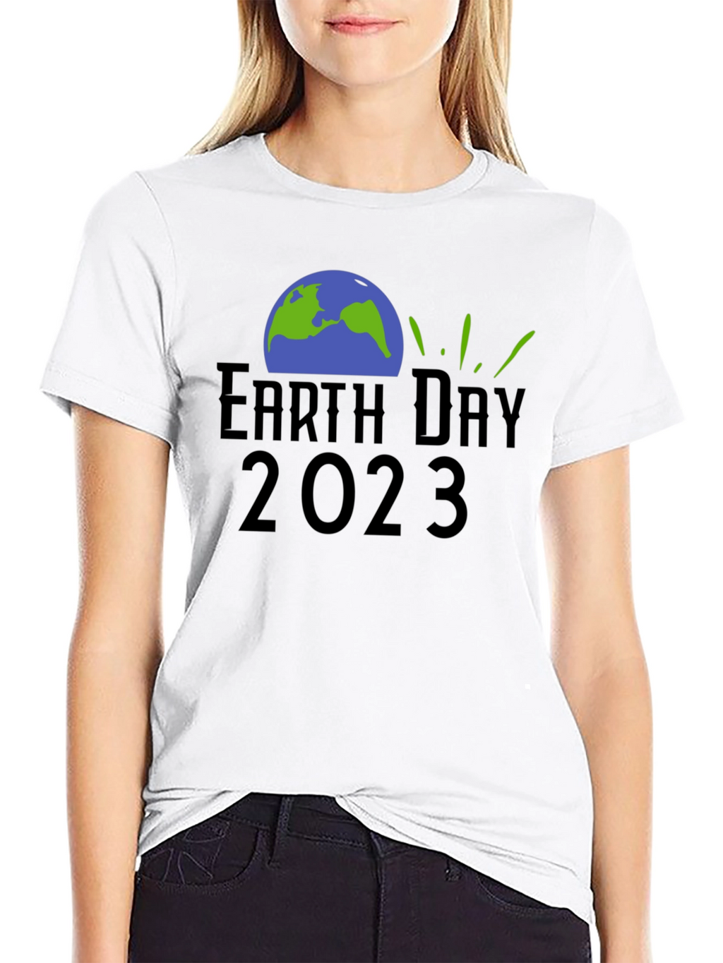 Earth Day 2023 Black Graphic T-Shirt
